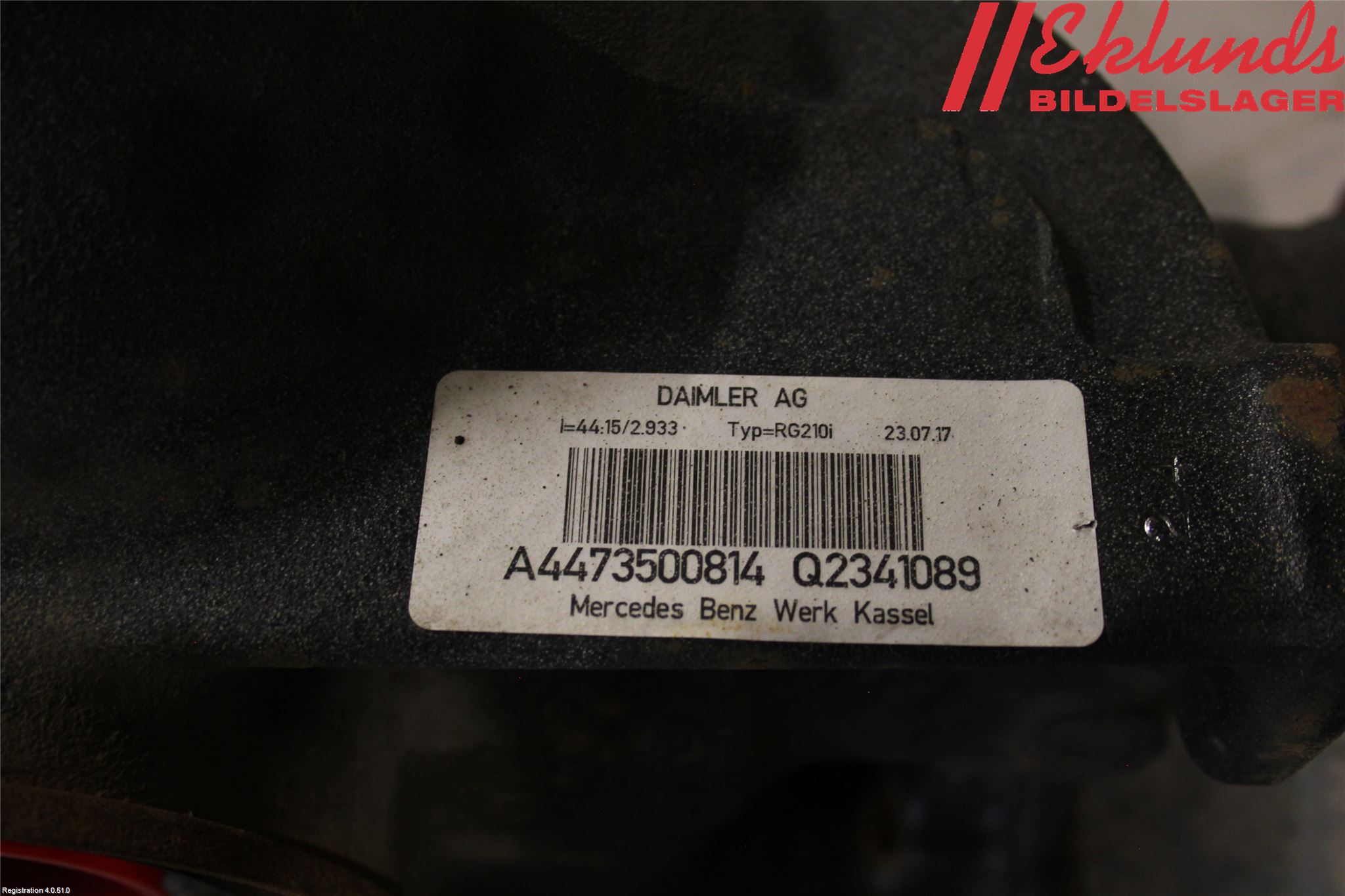 Mercedes-Benz MB VITO/V-KLASS (W640,W447,W448) 14- Bakväxel-Diff