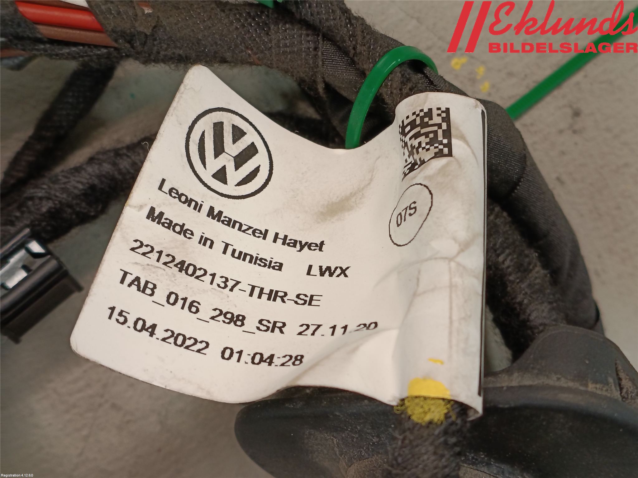 Volkswagen VW ID.4 21- Kabelhärva