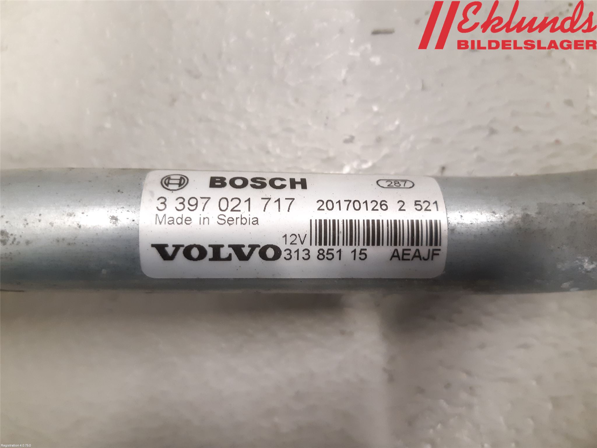 Volvo V90 17->> Torkarmekanism Vindruta