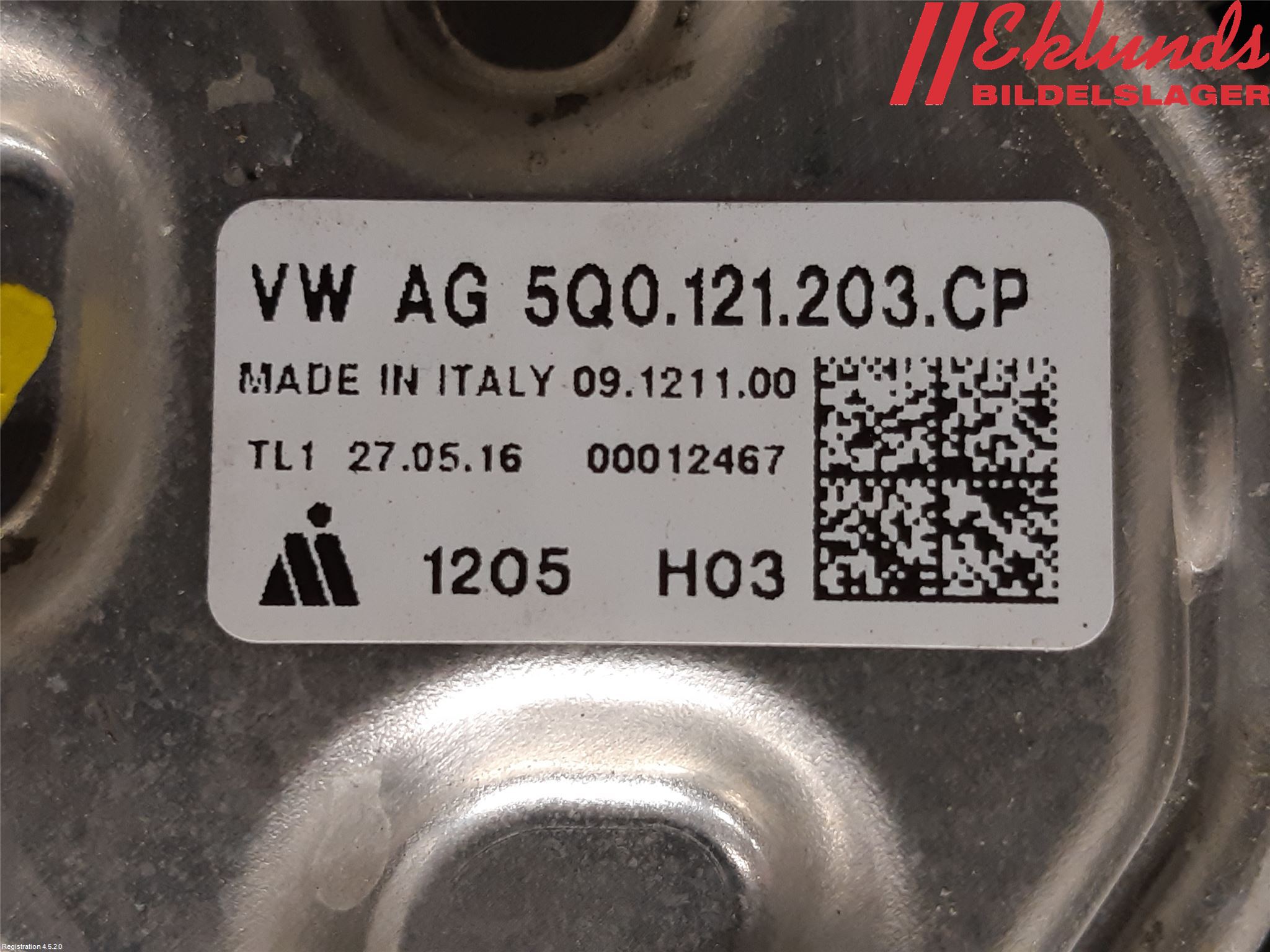 Audi A3/S3 8V 13-20 Kylfläkt El