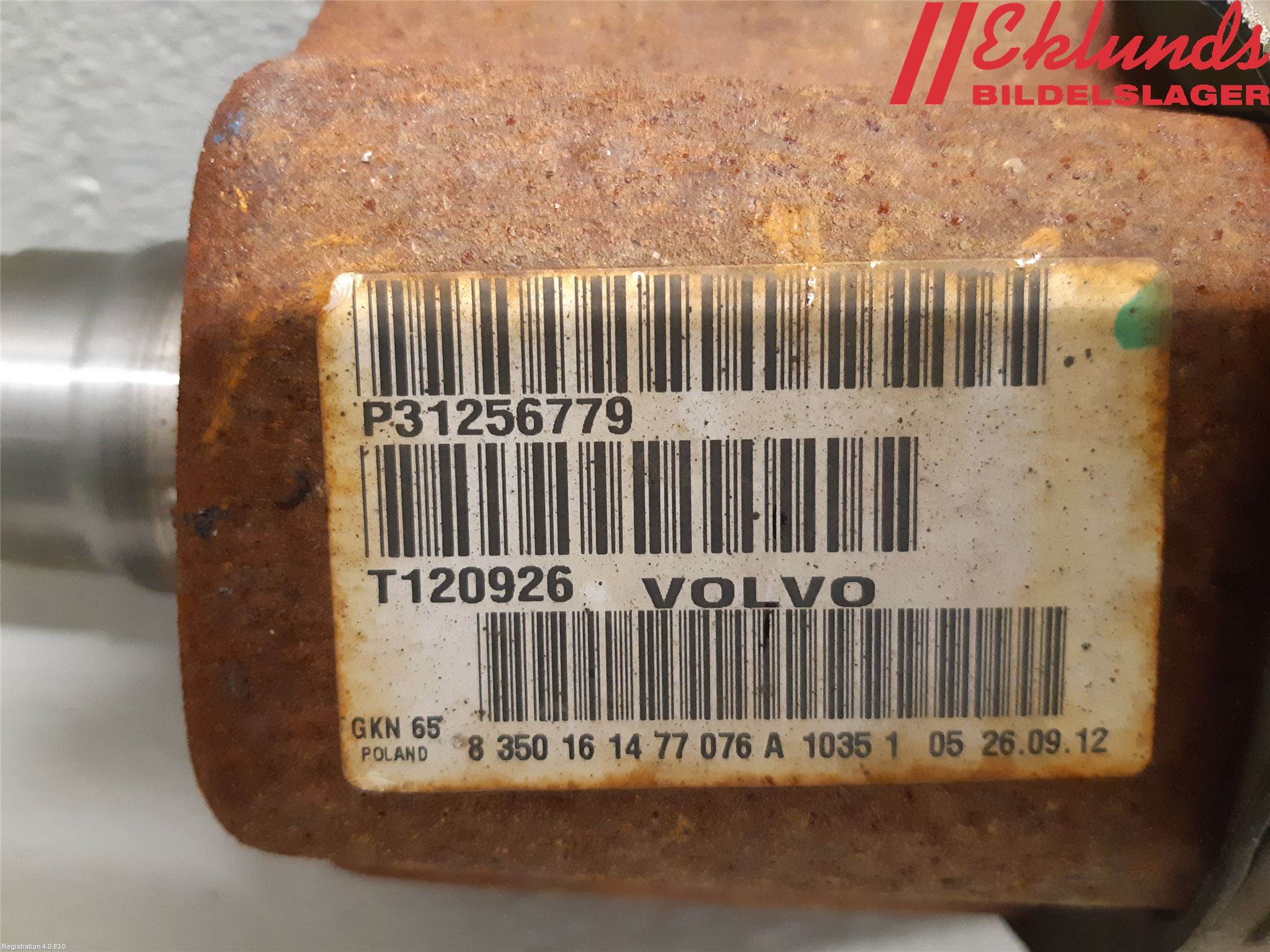 Volvo S60 11-13 Drivaxel Fram Vänster