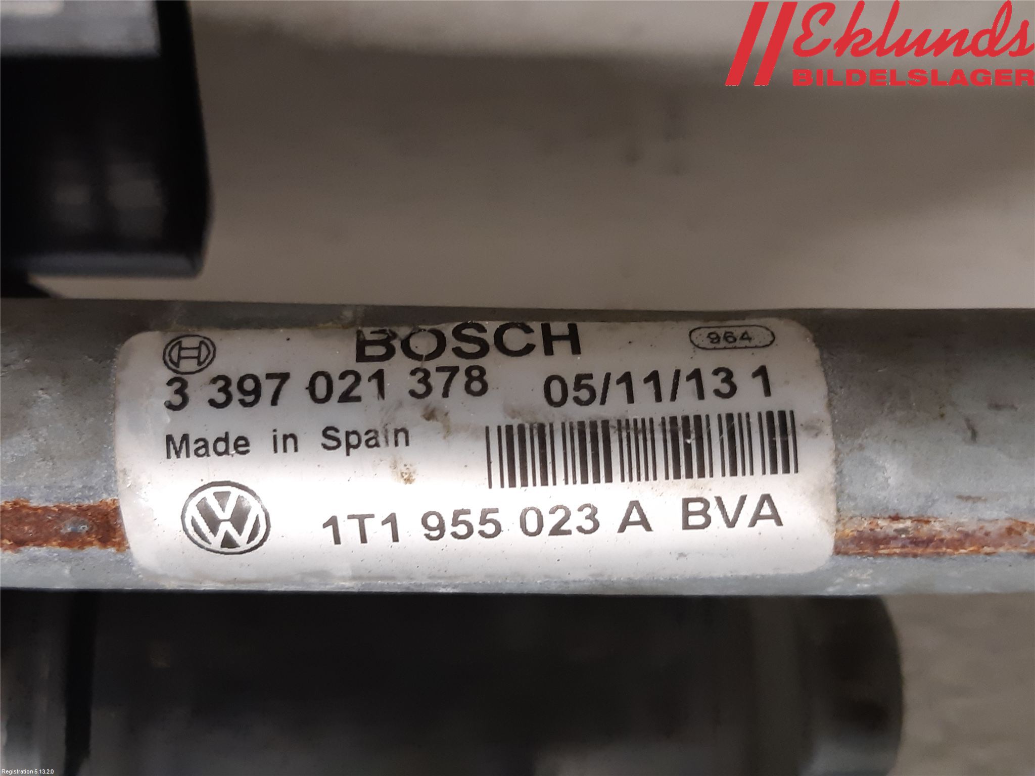 Volkswagen VW CADDY 11-15 Torkarmotor Vindruta