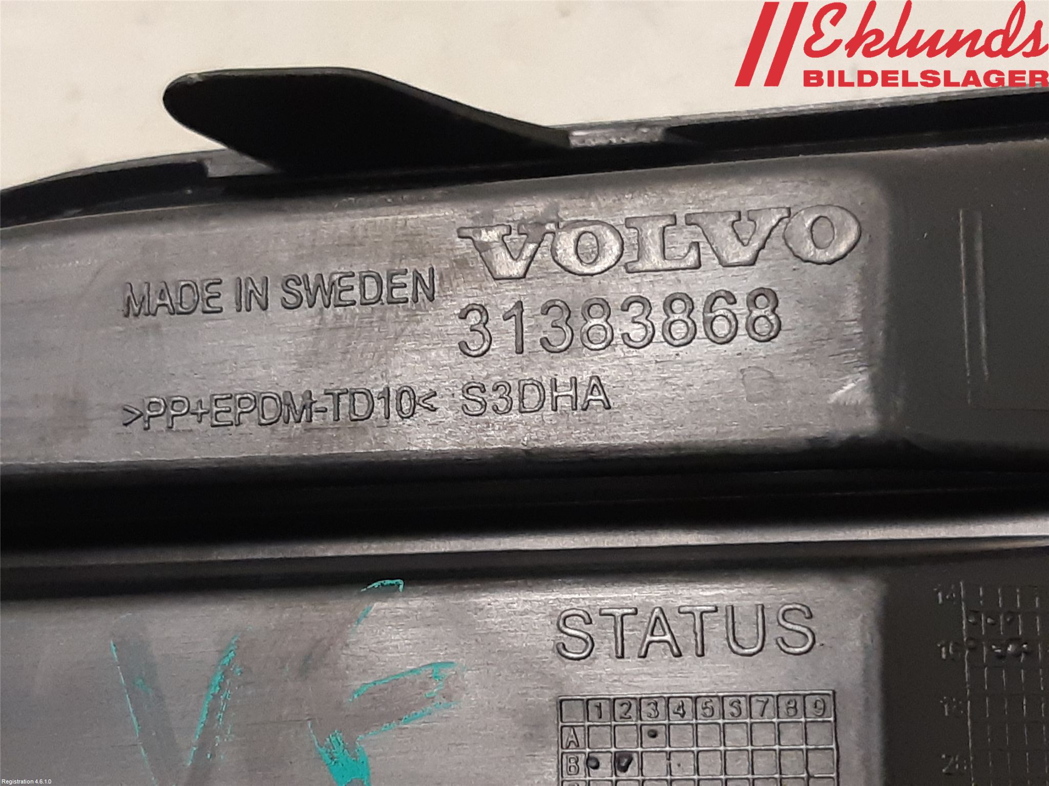 Volvo XC90/RECHARGE 16- Stöt Utfyllnad-List-Grill
