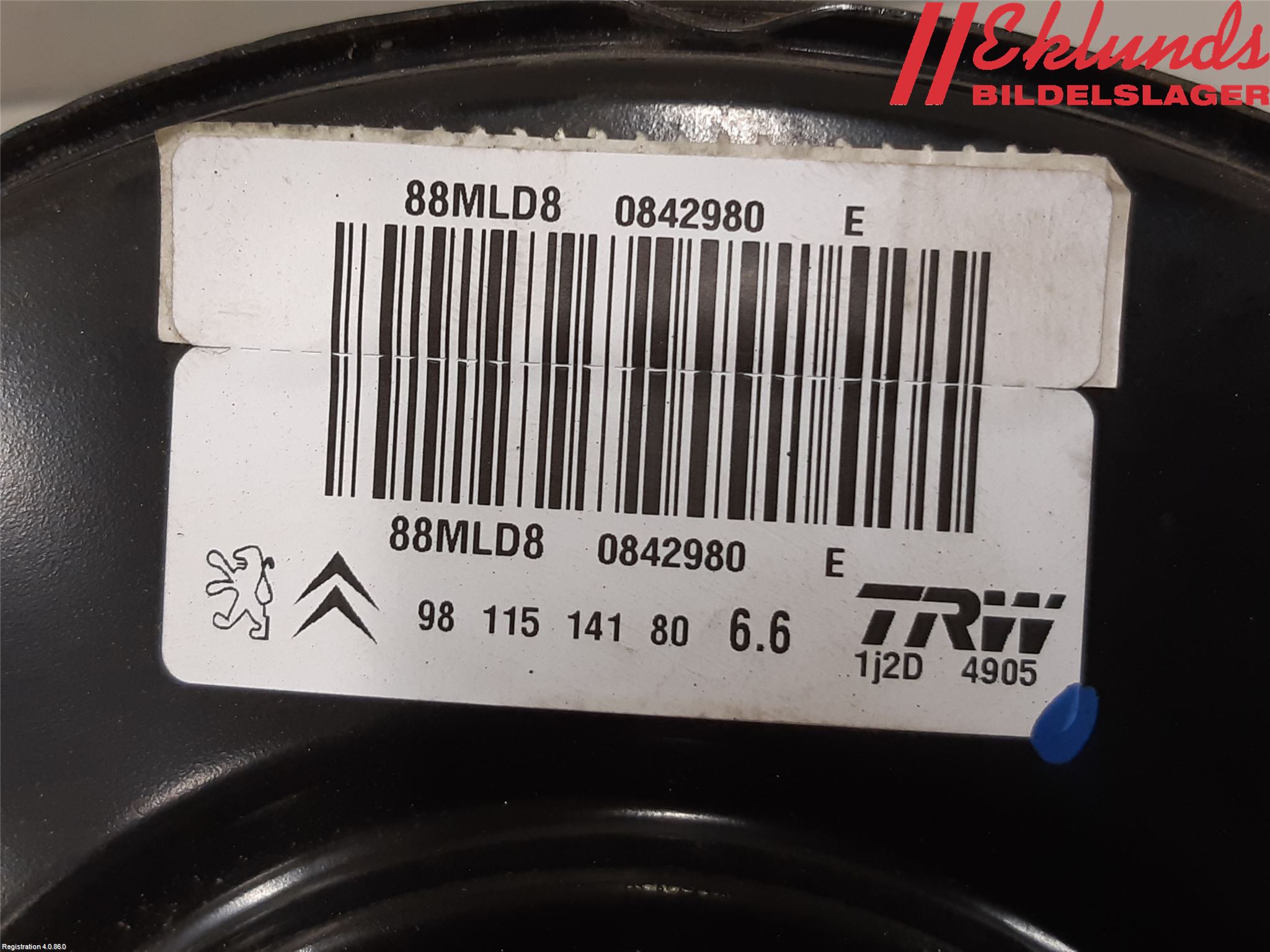 Citroen COTROEN C3 17-24 Bromsservo