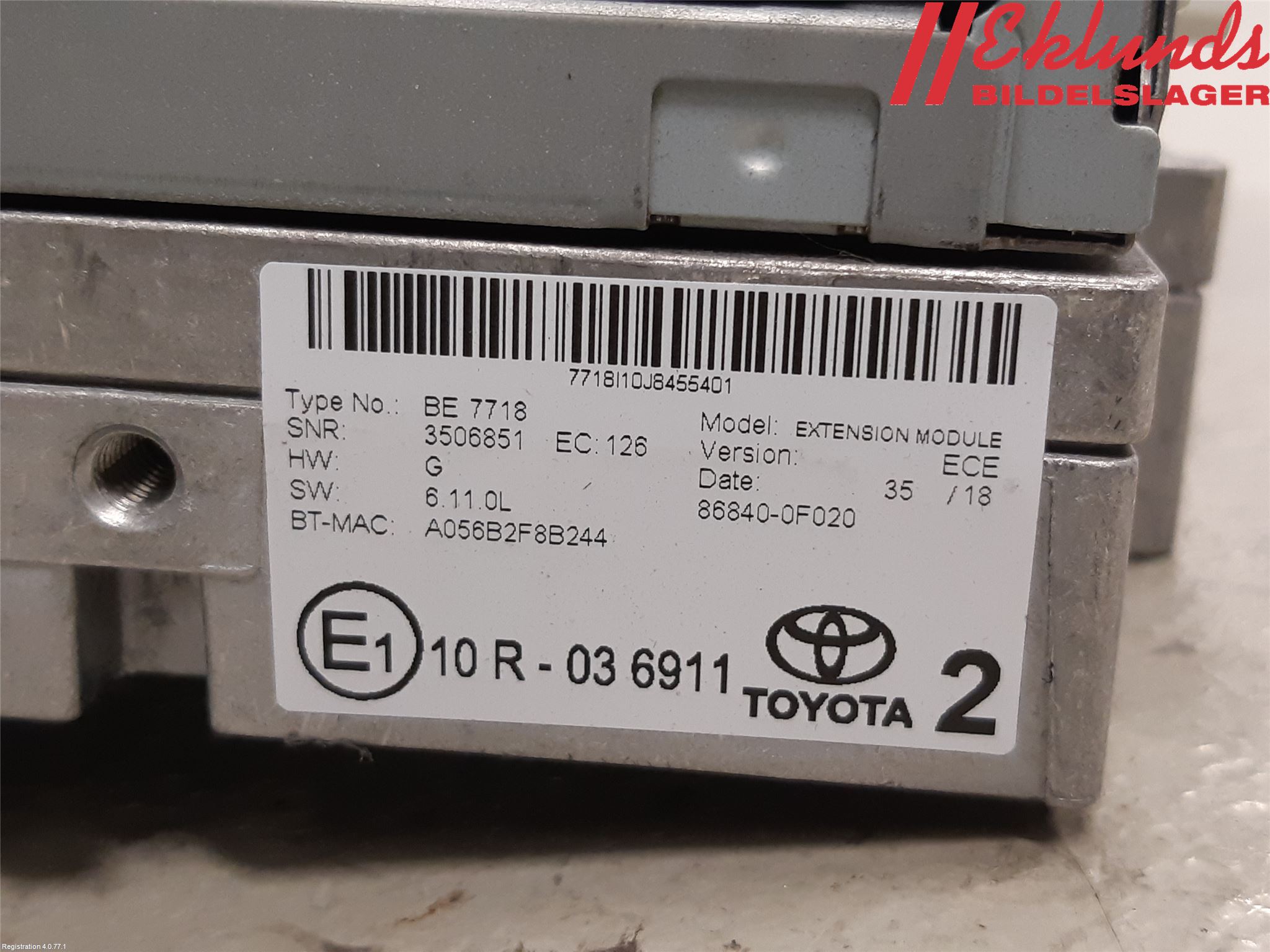 Toyota AURIS 13-19 Cd Radio - Multimediapanel