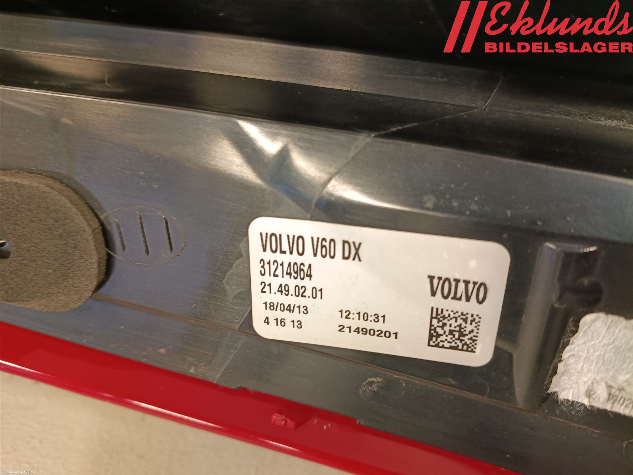 Volvo V60 11-13 Bakljus Höger