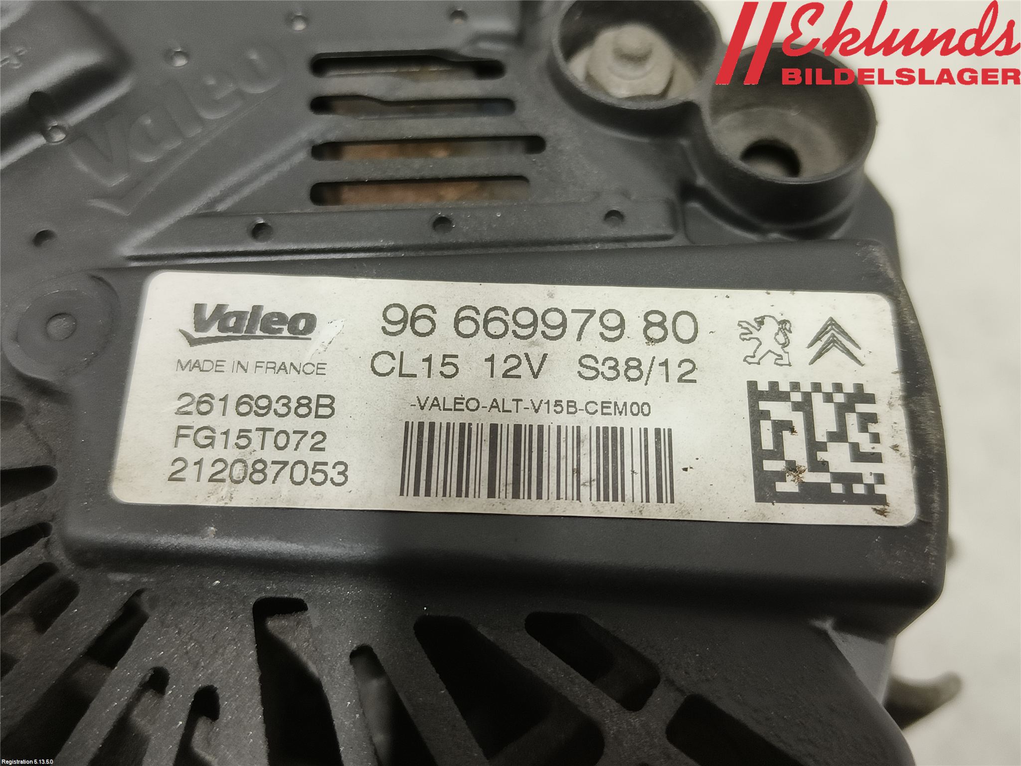Peugeot 5008 10-16 Generator