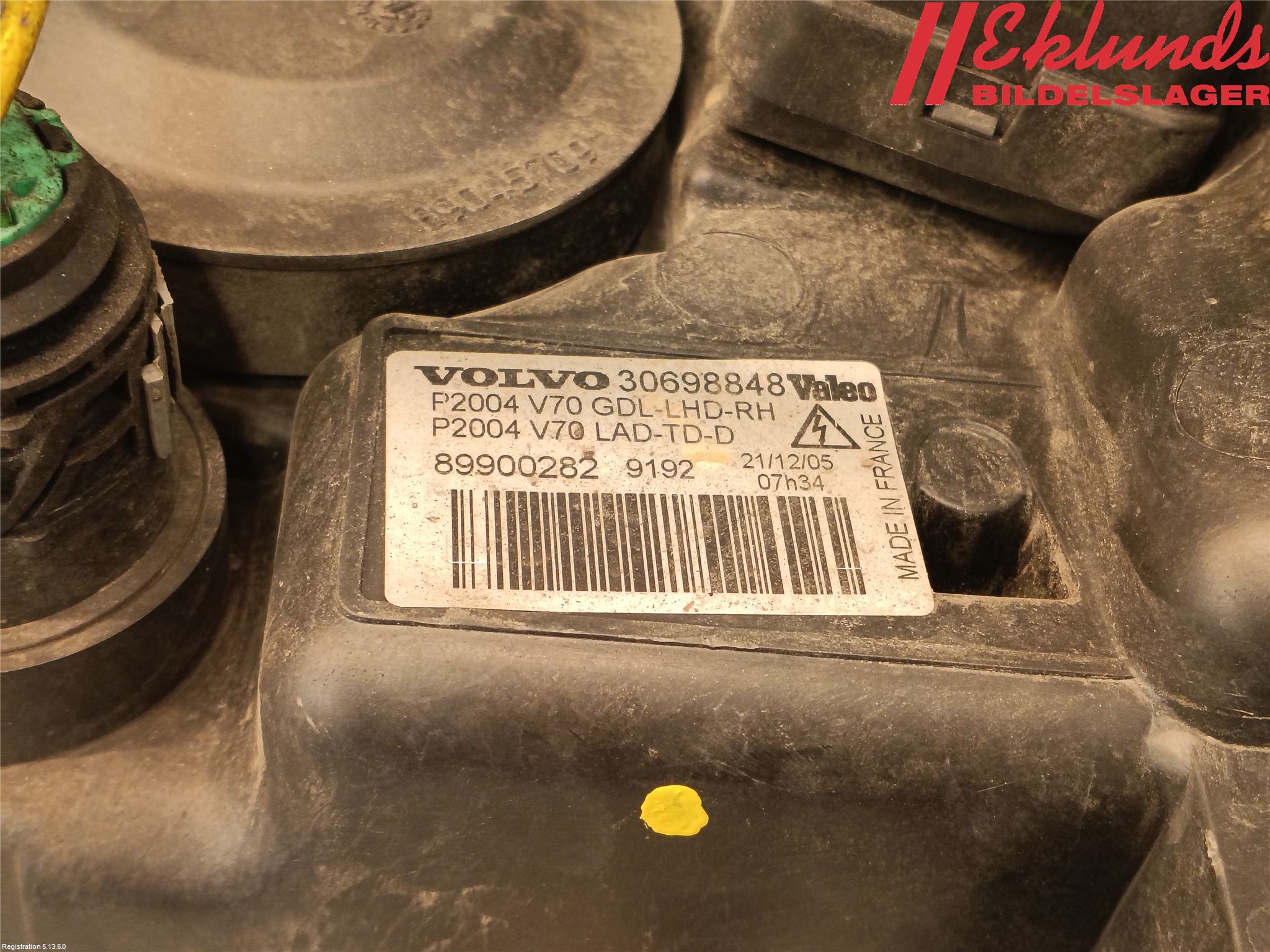 Volvo V70 05-08 Strålkastare Höger