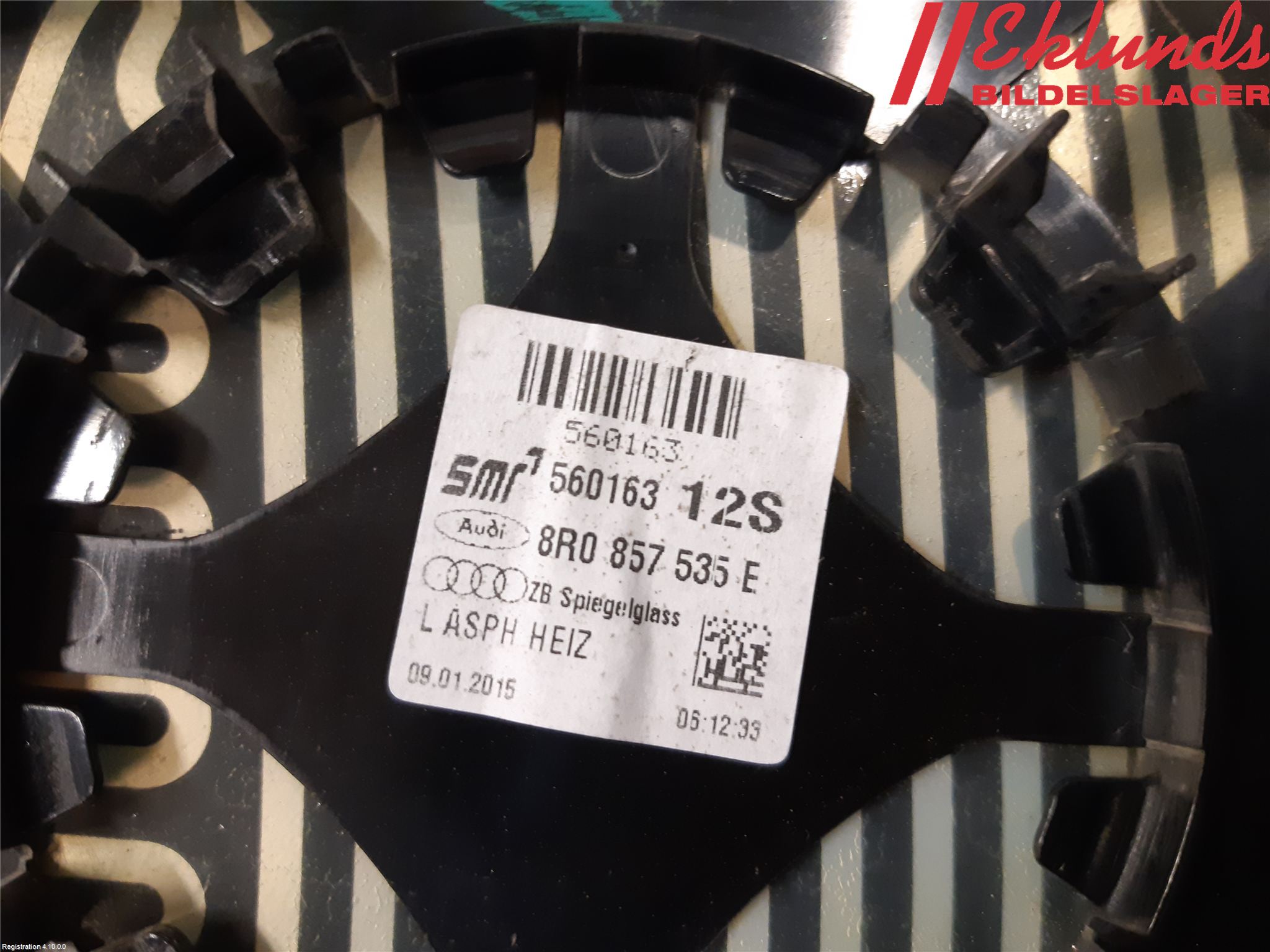 Audi Q5 09-16 Spegelglas Vä