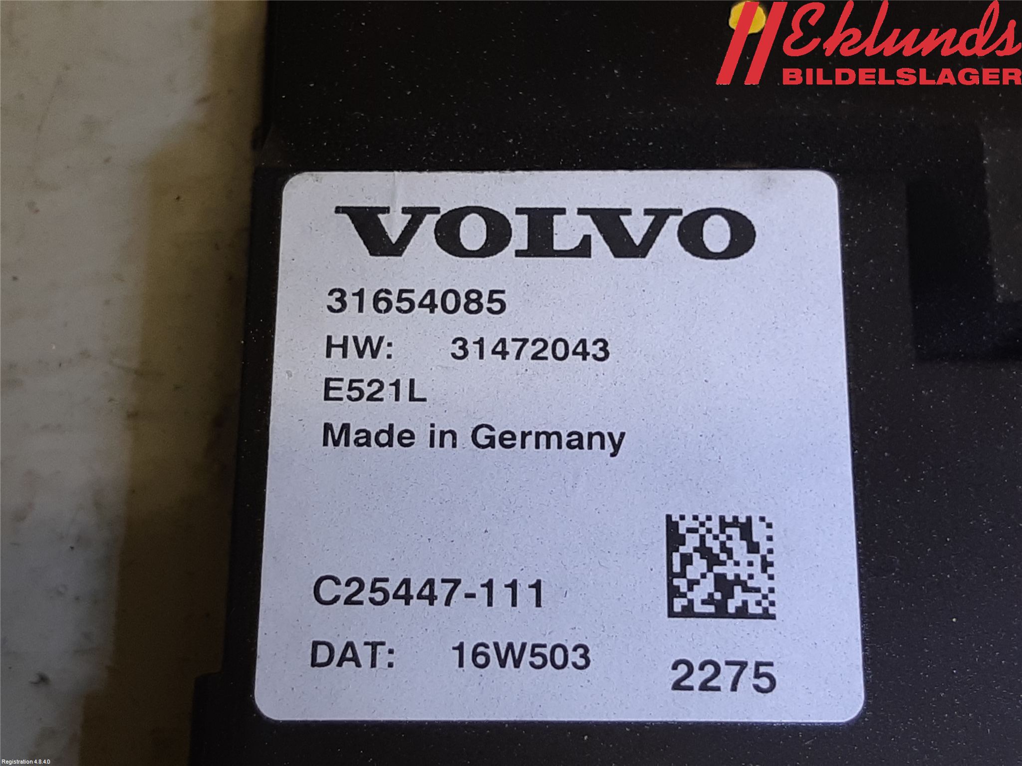 Volvo XC90/RECHARGE 16- Styrenhet Baklucka