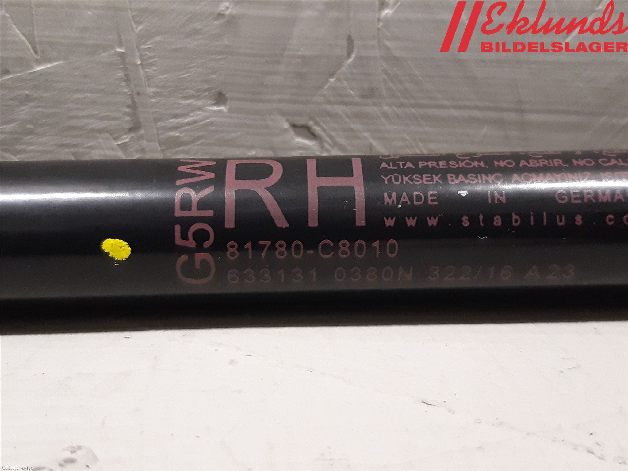 Hyundai i20 GB 15-20 Gasfjäder Baklucka