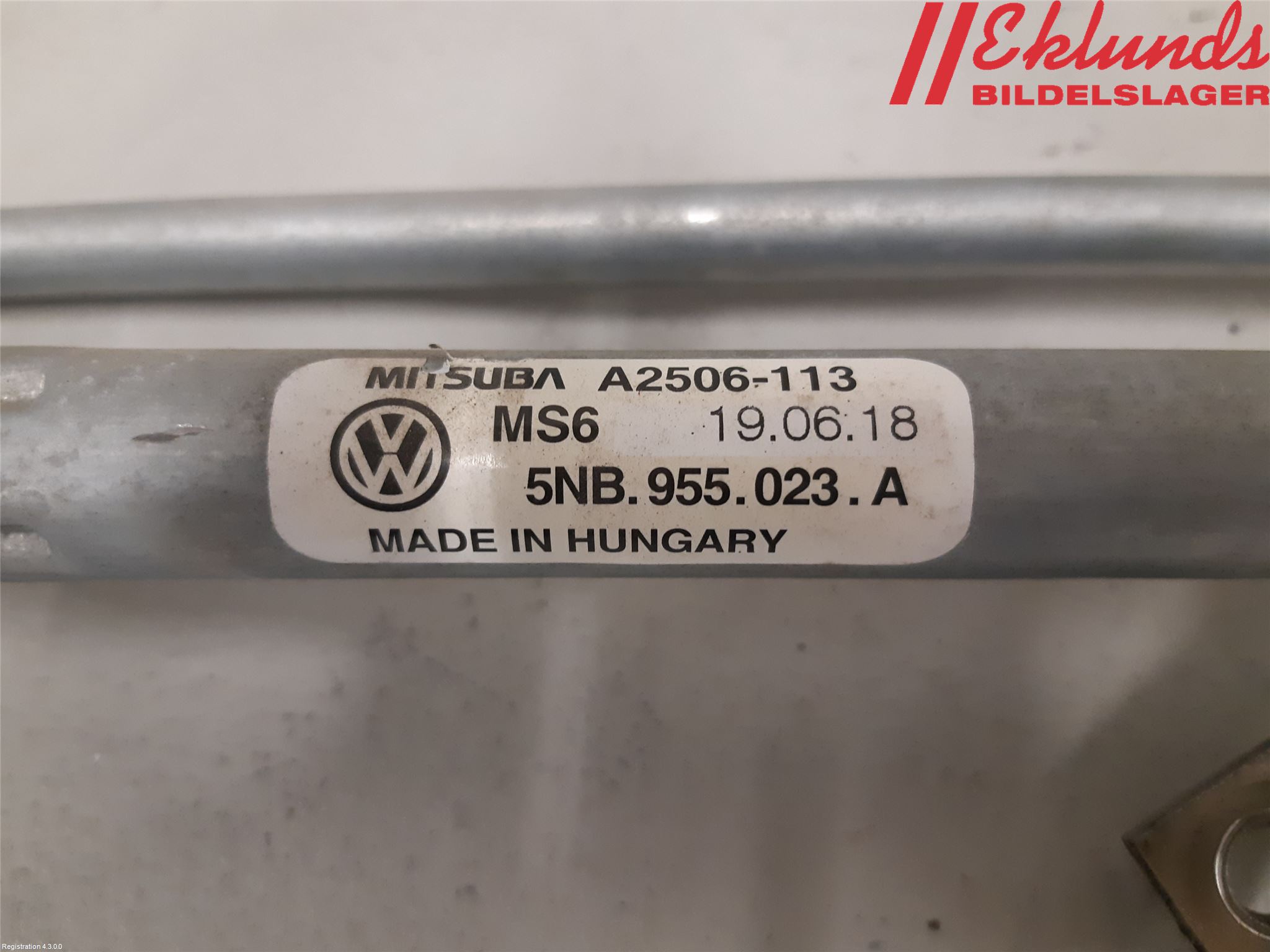 Volkswagen VW TIGUAN 16-24 Torkarmekanism Vindruta