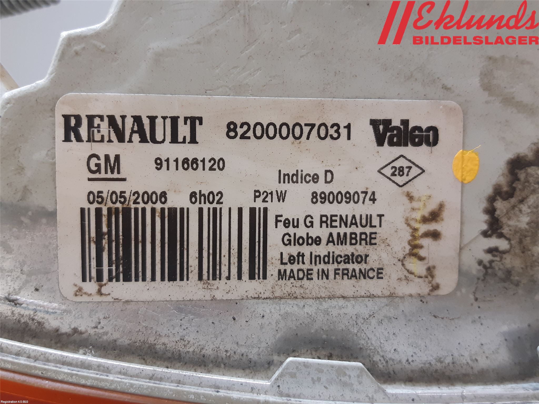 Renault TRAFIC   02-14 Blinkers Fram Vänster