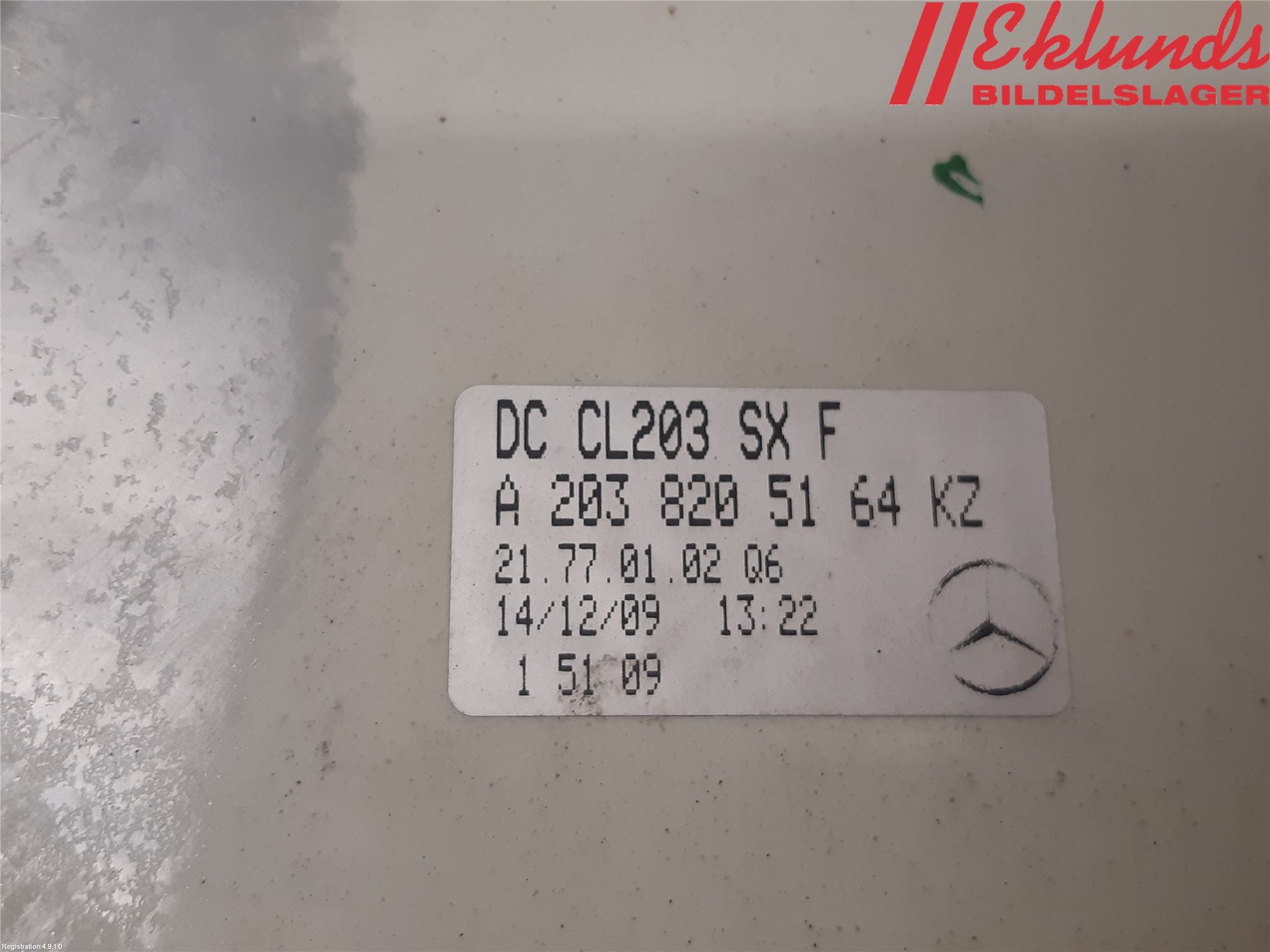 Mercedes-Benz MB CLC-KLASS (CL203) 08-11 Bakljus Vänster