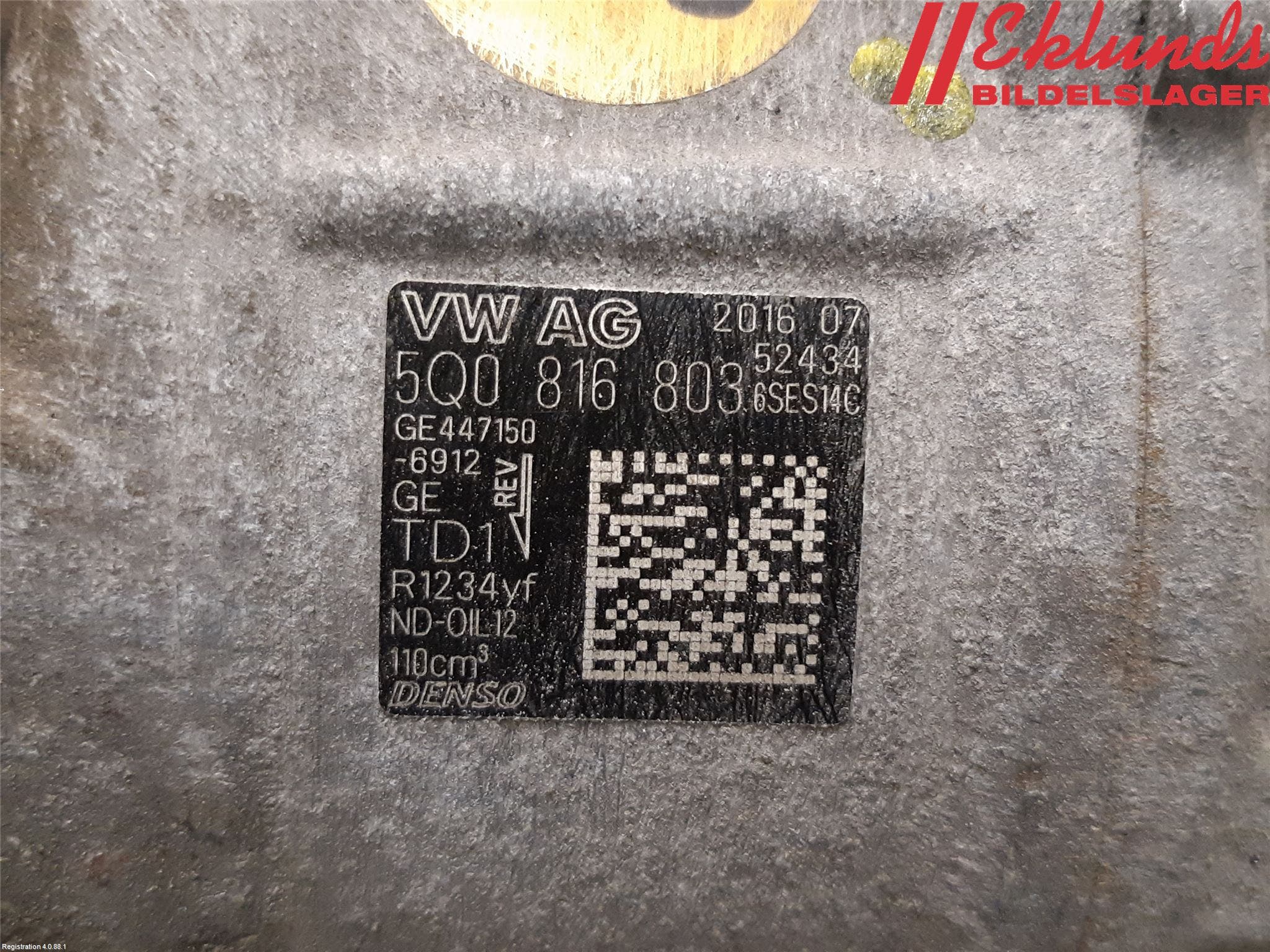 Seat ATECA 16->> Ac Kompressor