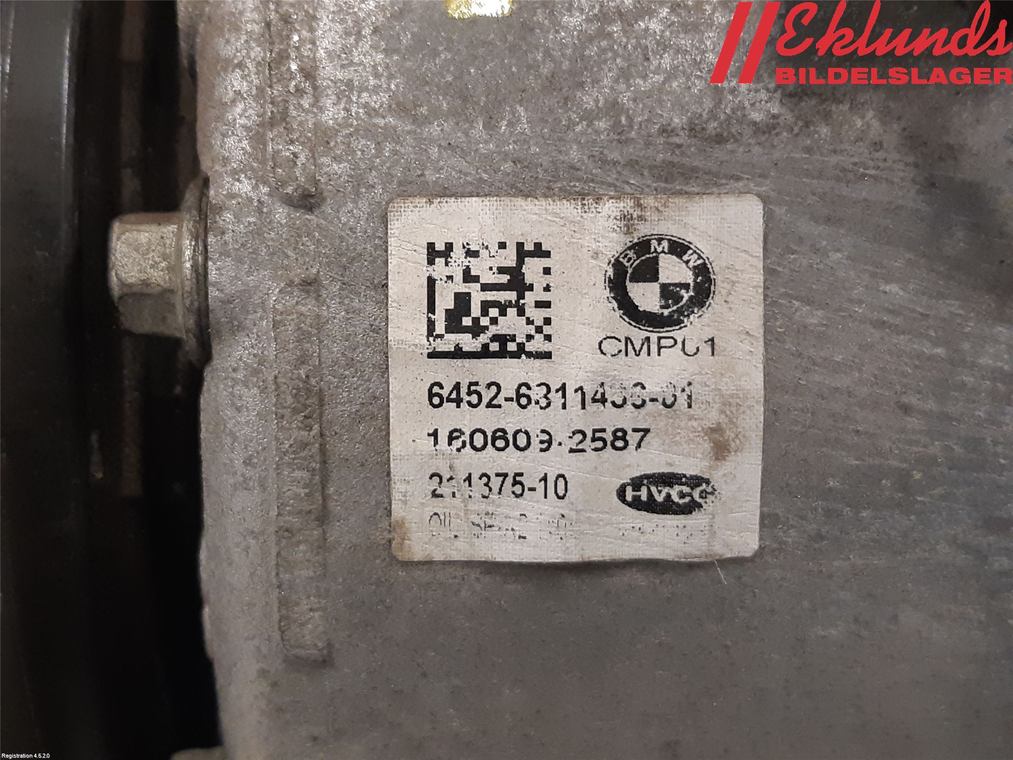 BMW 5 F10/F11/F18 09-17 Ac Kompressor