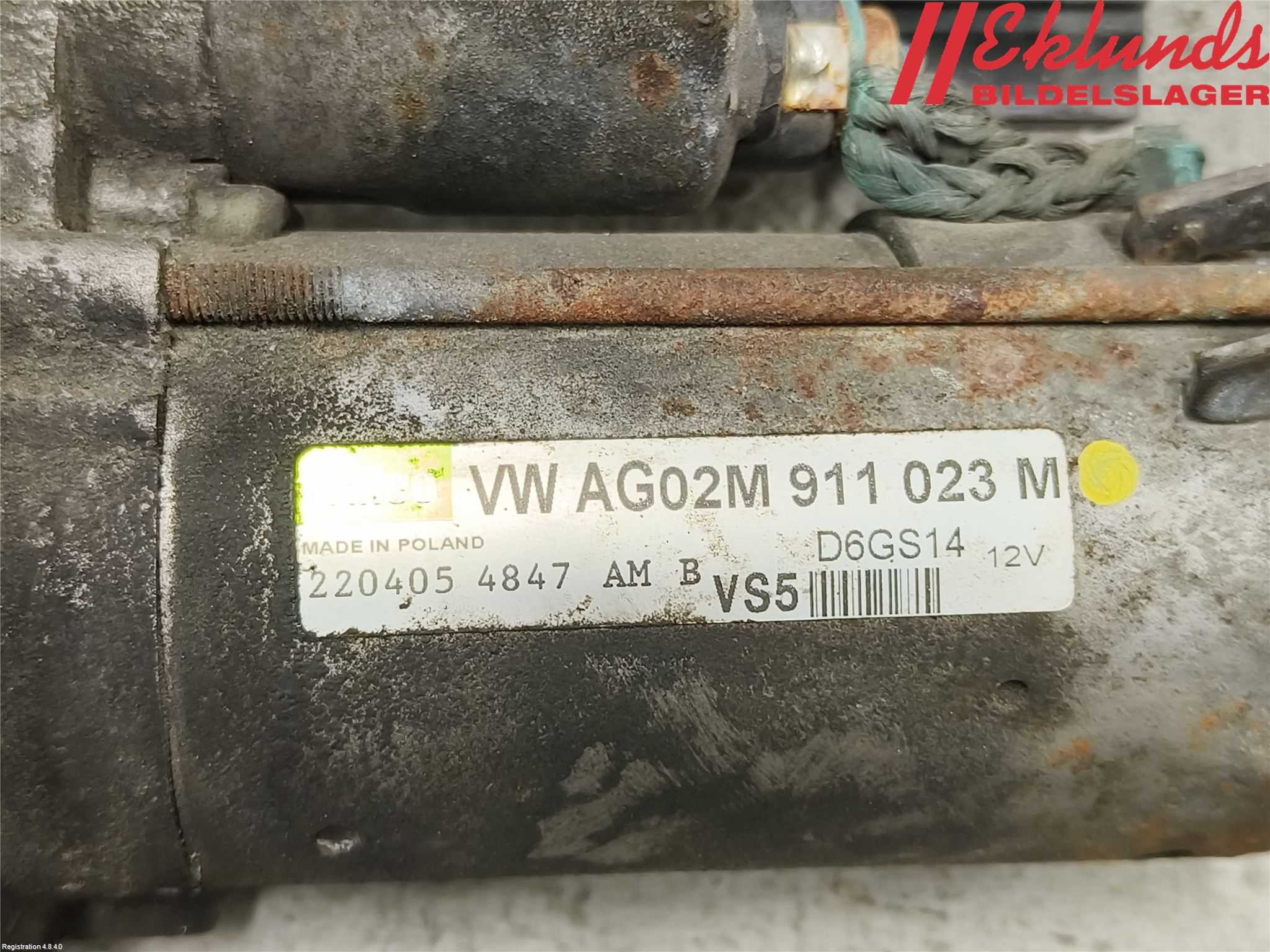 Volkswagen VW GOLF V 04-09 Startmotor