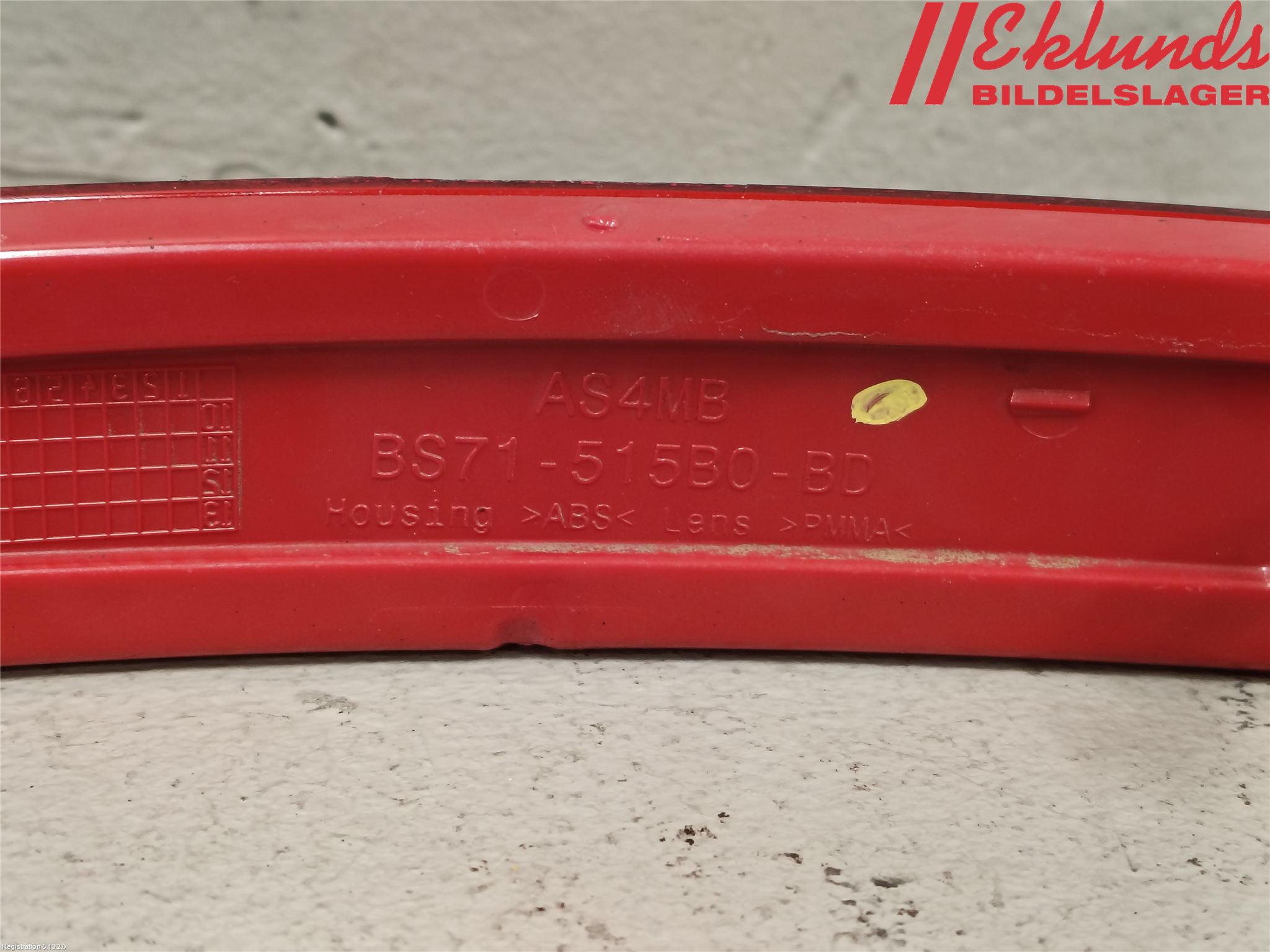 Ford MONDEO 07-15 Dimljus/Reflex Bak