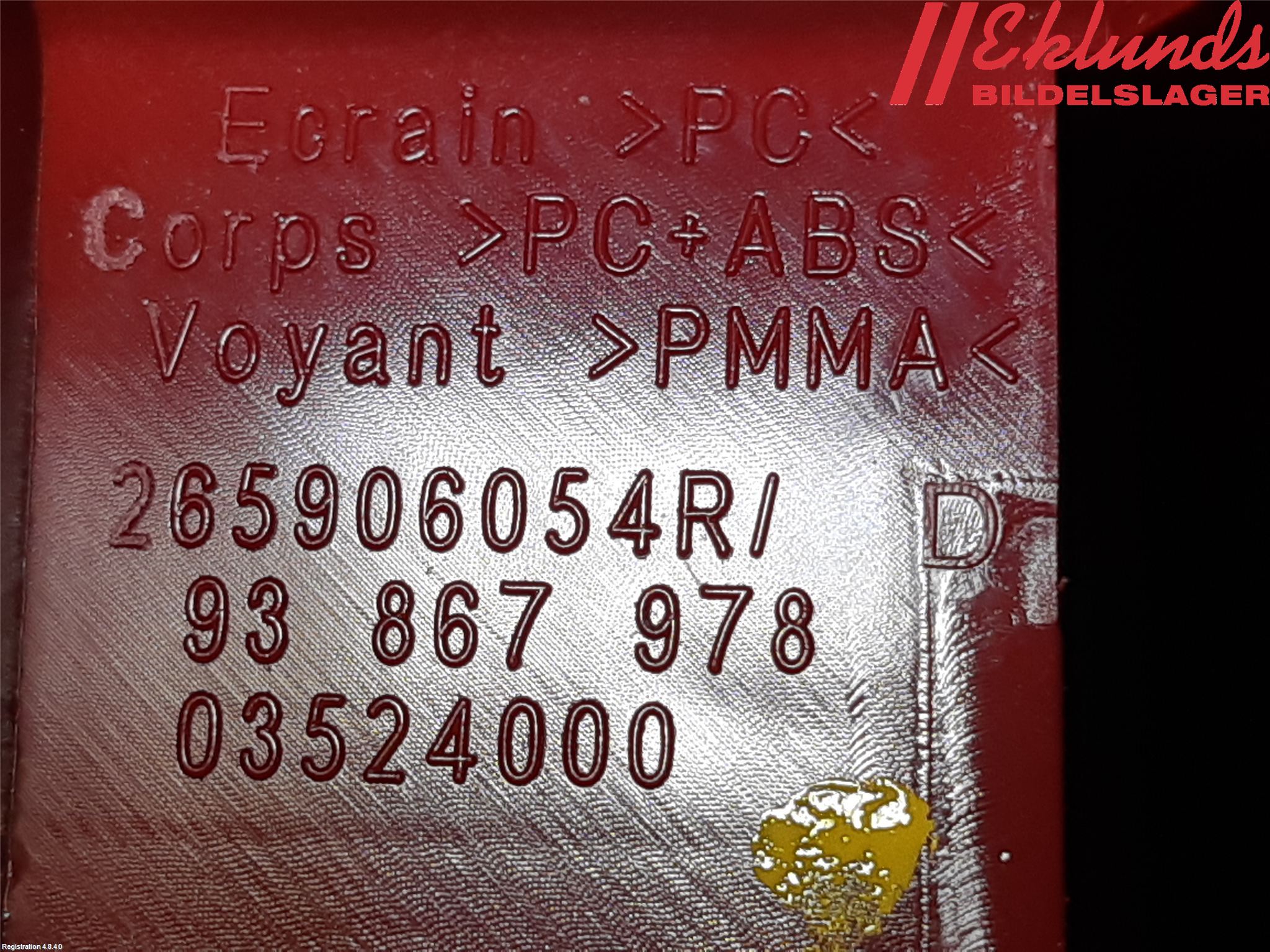 Fiat TALENTO 16- Bromsljus Bakruta