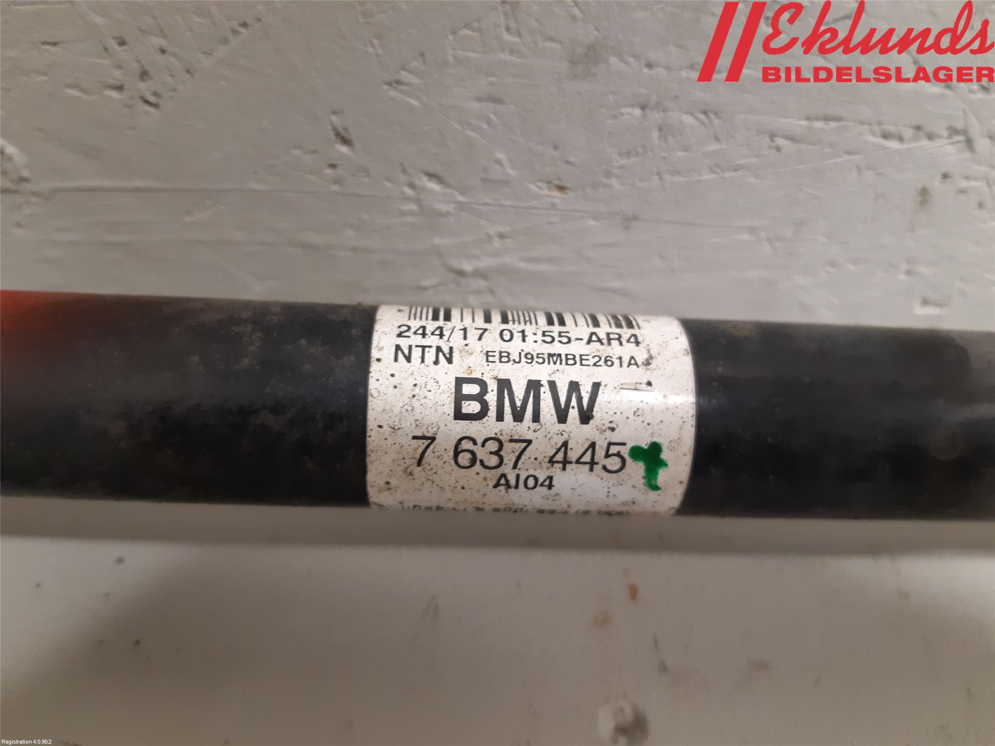 BMW 3 F30/F31/F80 12-19 Drivaxel Bak Vänster