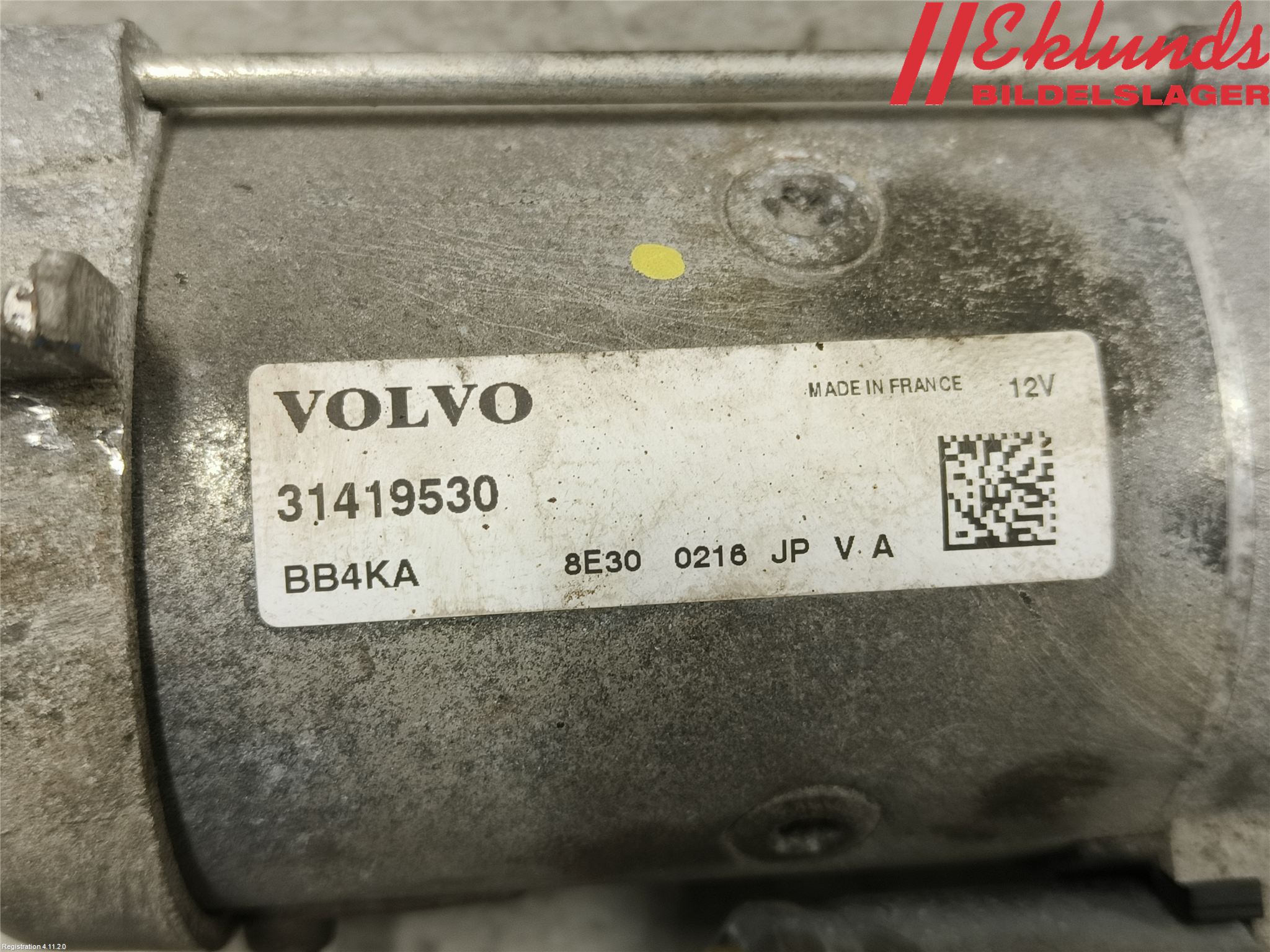 Volvo V60 CROSS COUNTRY 16-18 Startmotor Diesel