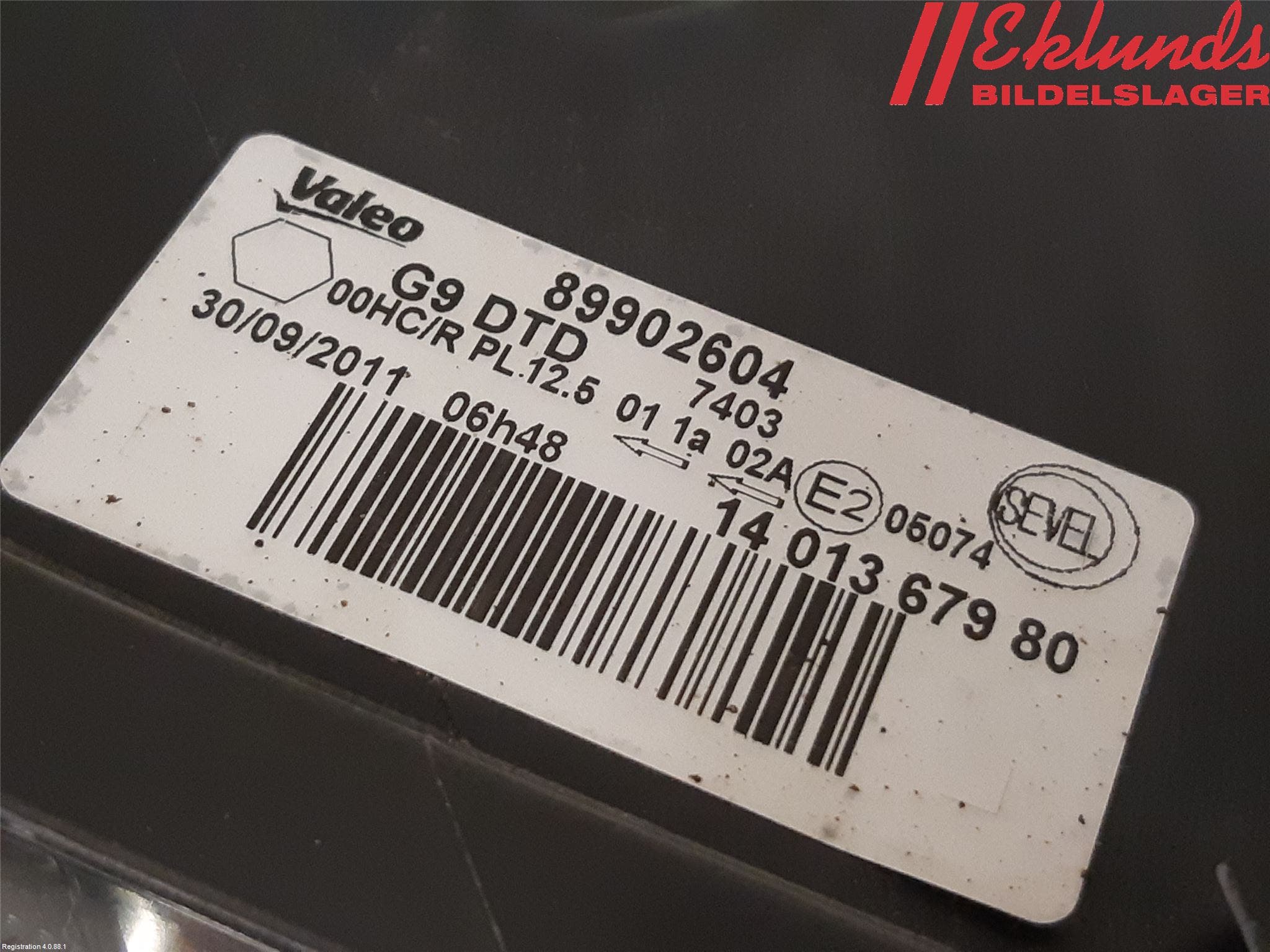 Citroen JUMPY 07-16 Strålkastare Höger