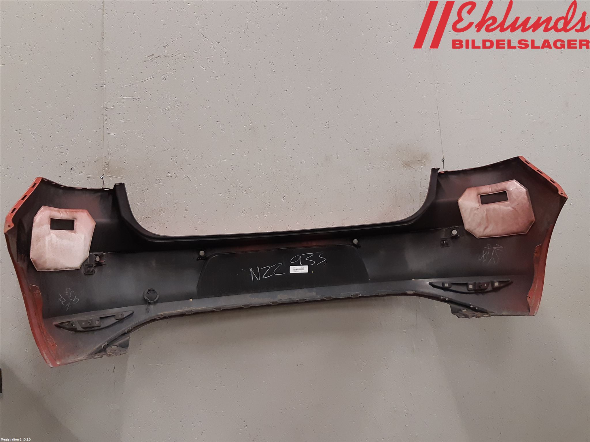 Volkswagen VW GOLF / E-GOLF VII 13-20 Stötfångarbeklädnad Bak