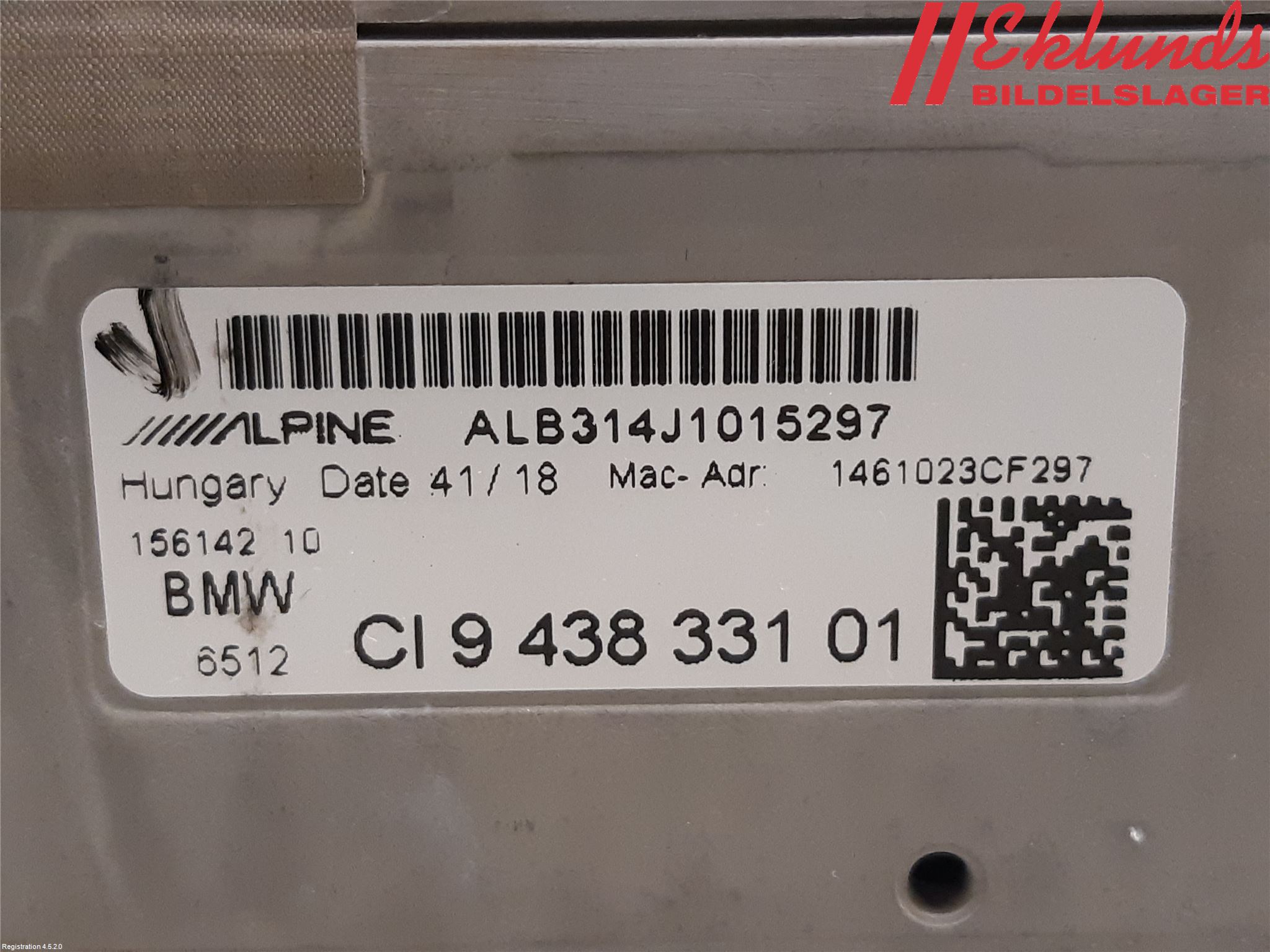 BMW 3 G20/G21/G80/G81 19- Cd Radio - Multimediapanel