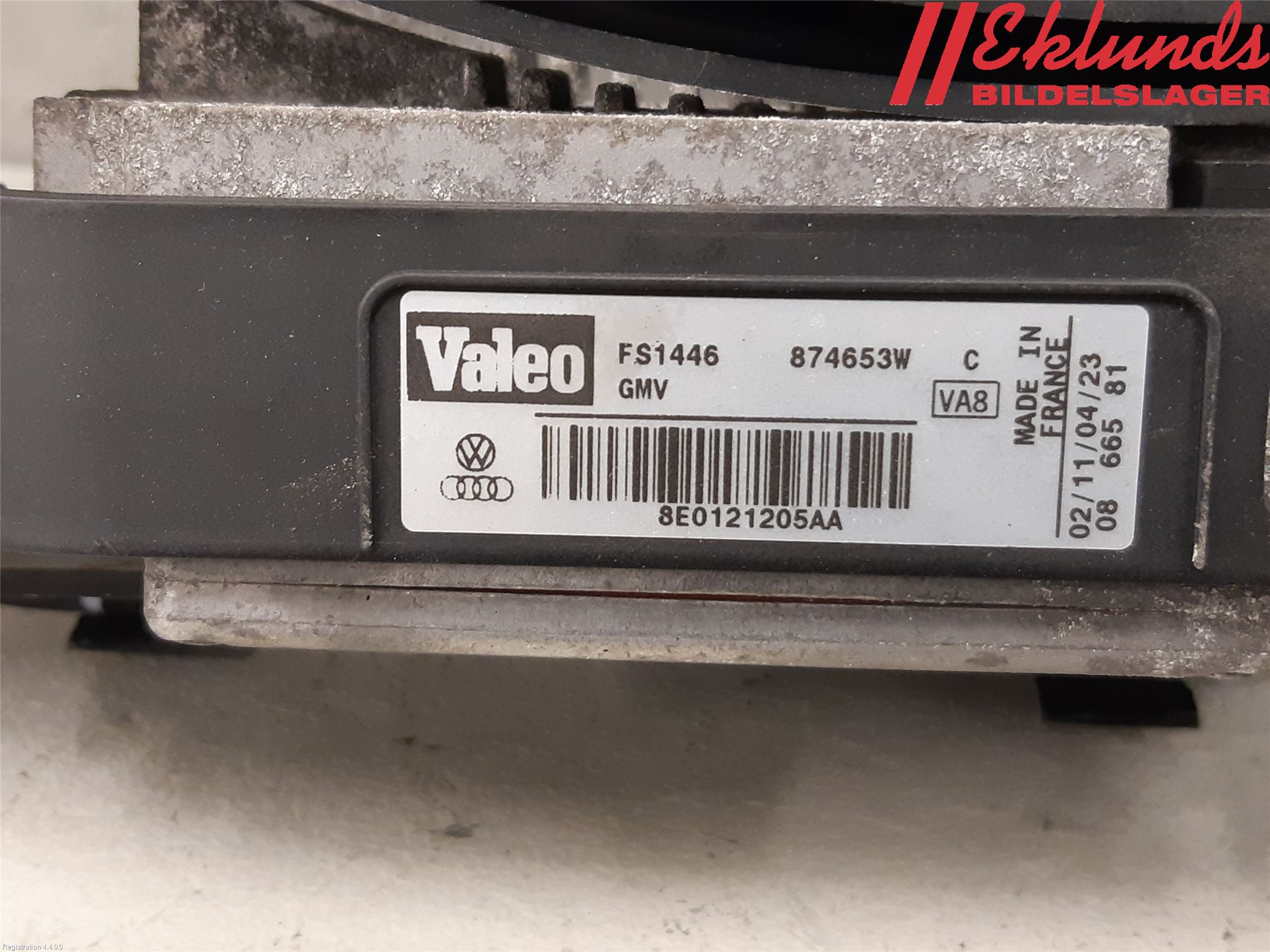 Audi A4/S4 05-07 Kylfläkt El