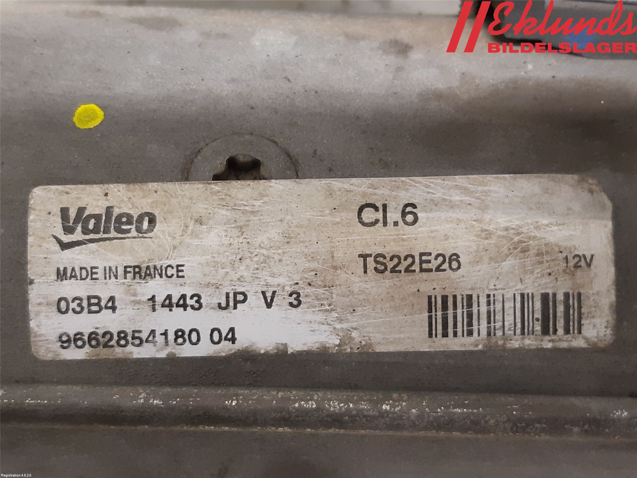 Citroen BERLINGO 08-18 Startmotor Diesel