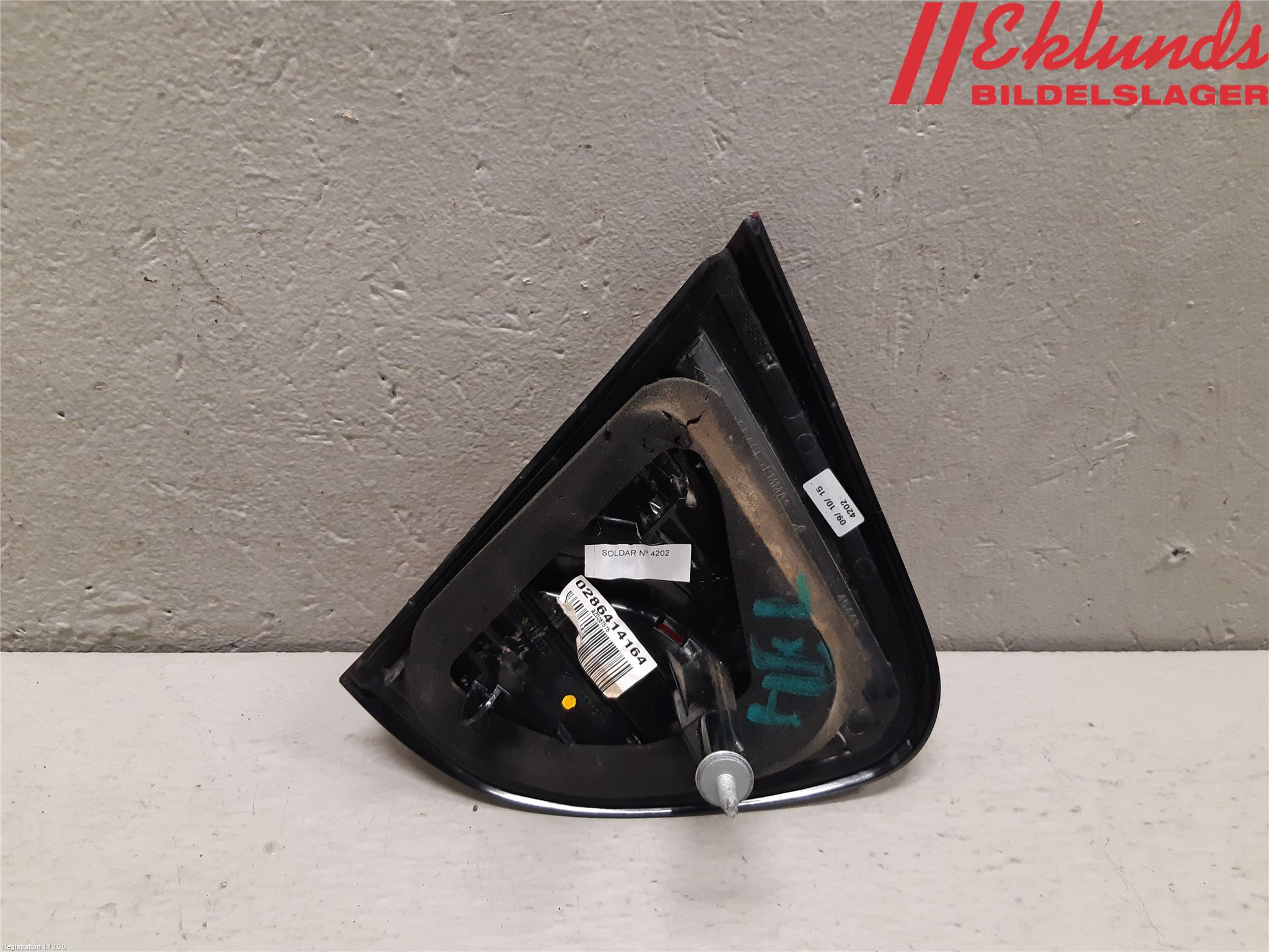 Renault CAPTUR 13-19 Bakljus Lucka Hö