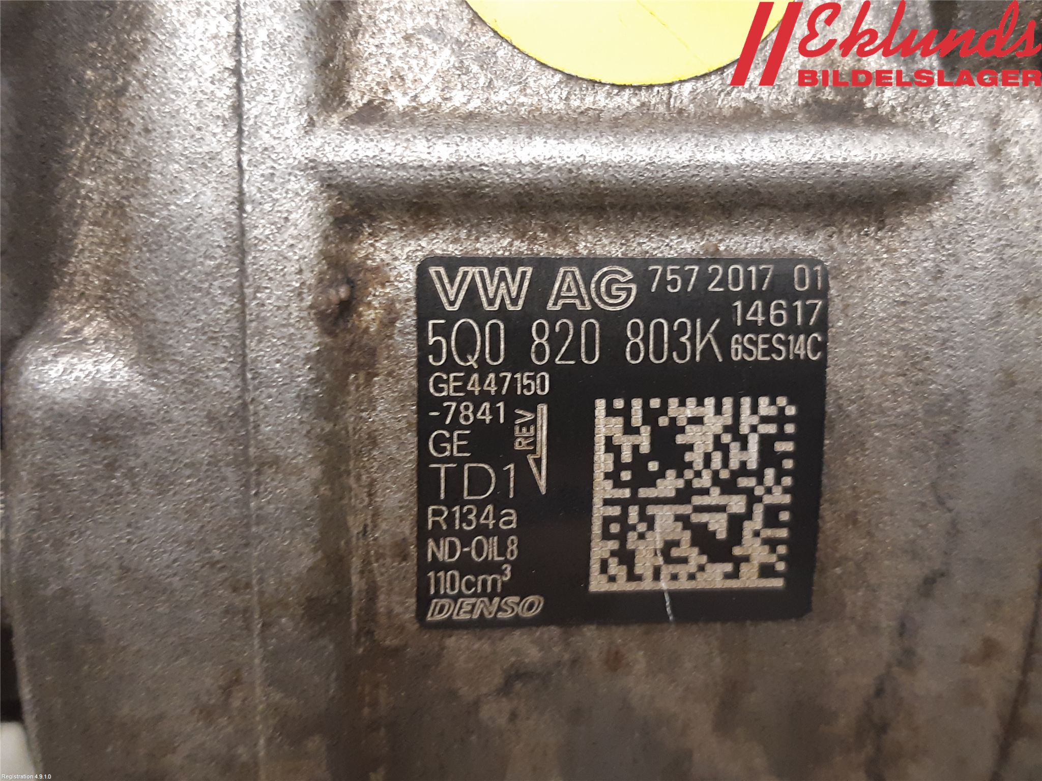 Volkswagen VW CADDY 16-20 Ac Kompressor