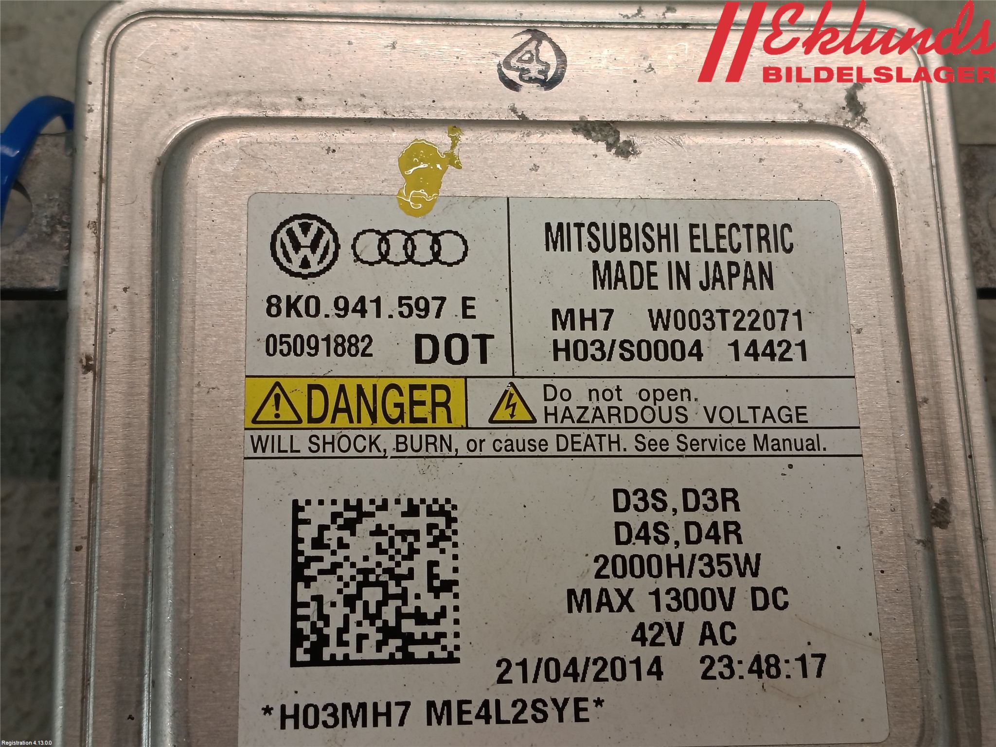 Audi A6/S6 4G 11-18 Styrenhet Strålkastare