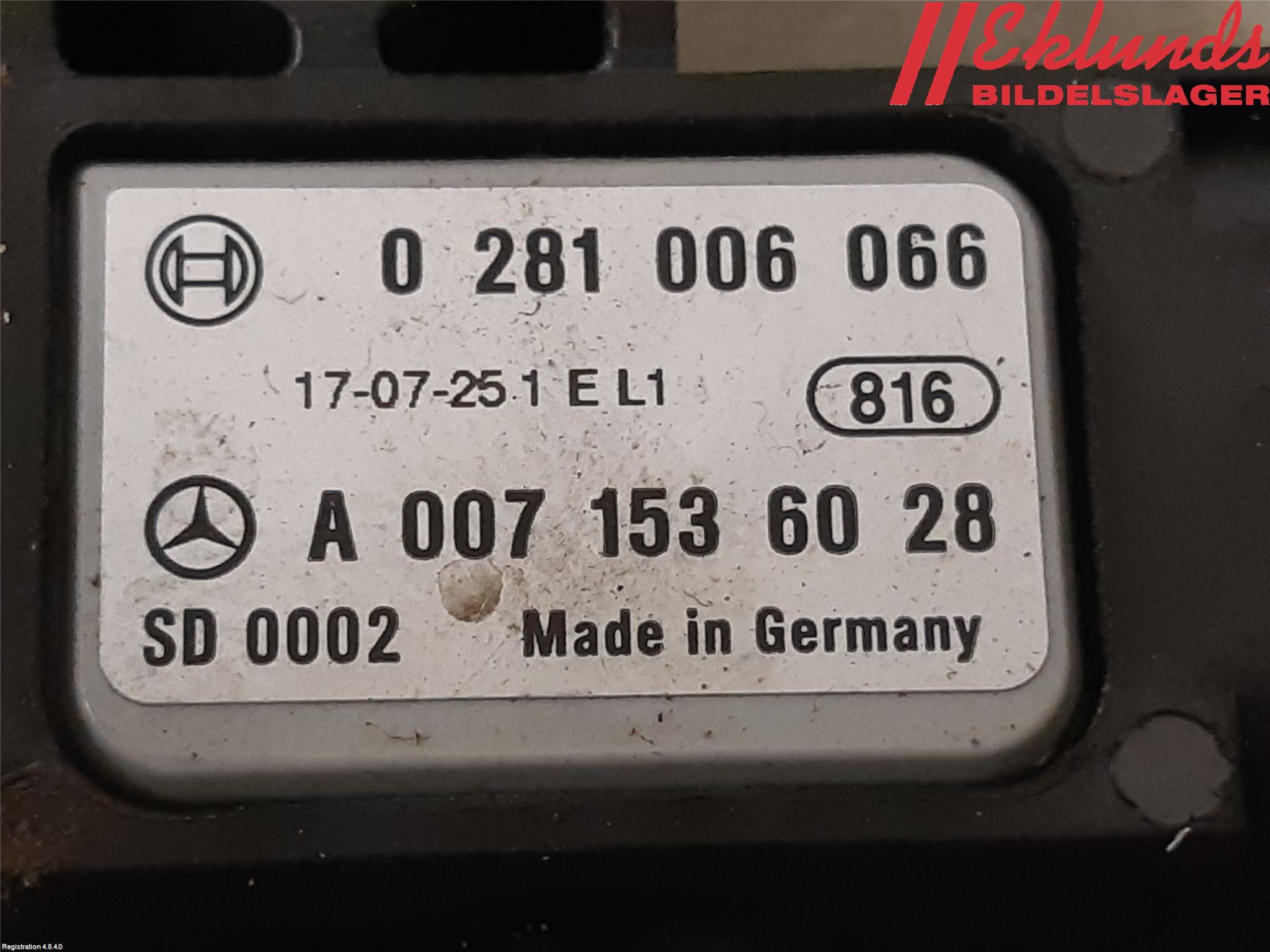 Mercedes-Benz MB CLA-KLASS (C117/X117) 13-19 Givare Temp-Tryck Avgas