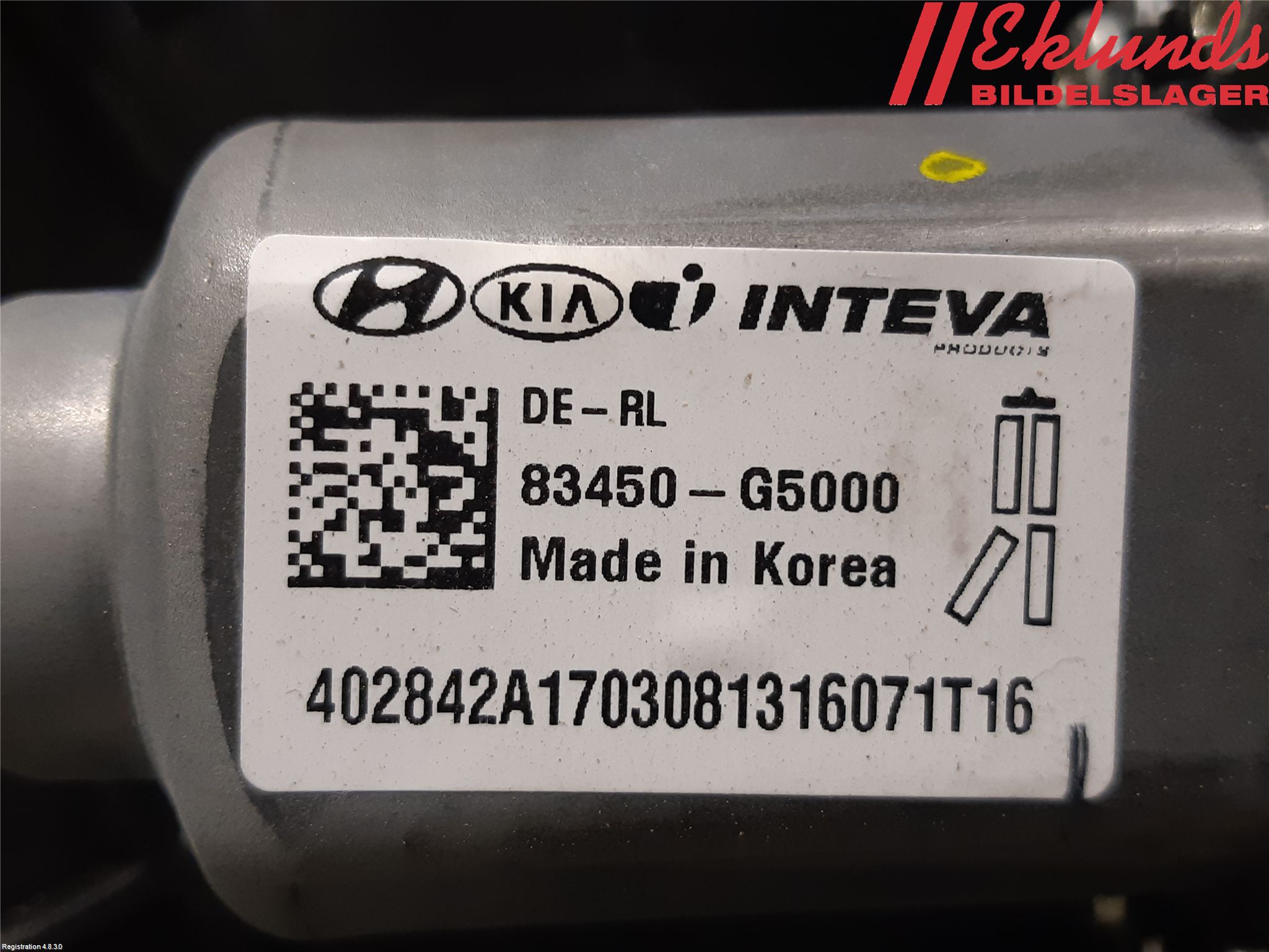 Kia NIRO (DE) 17-22 Fönsterhiss El Kompl