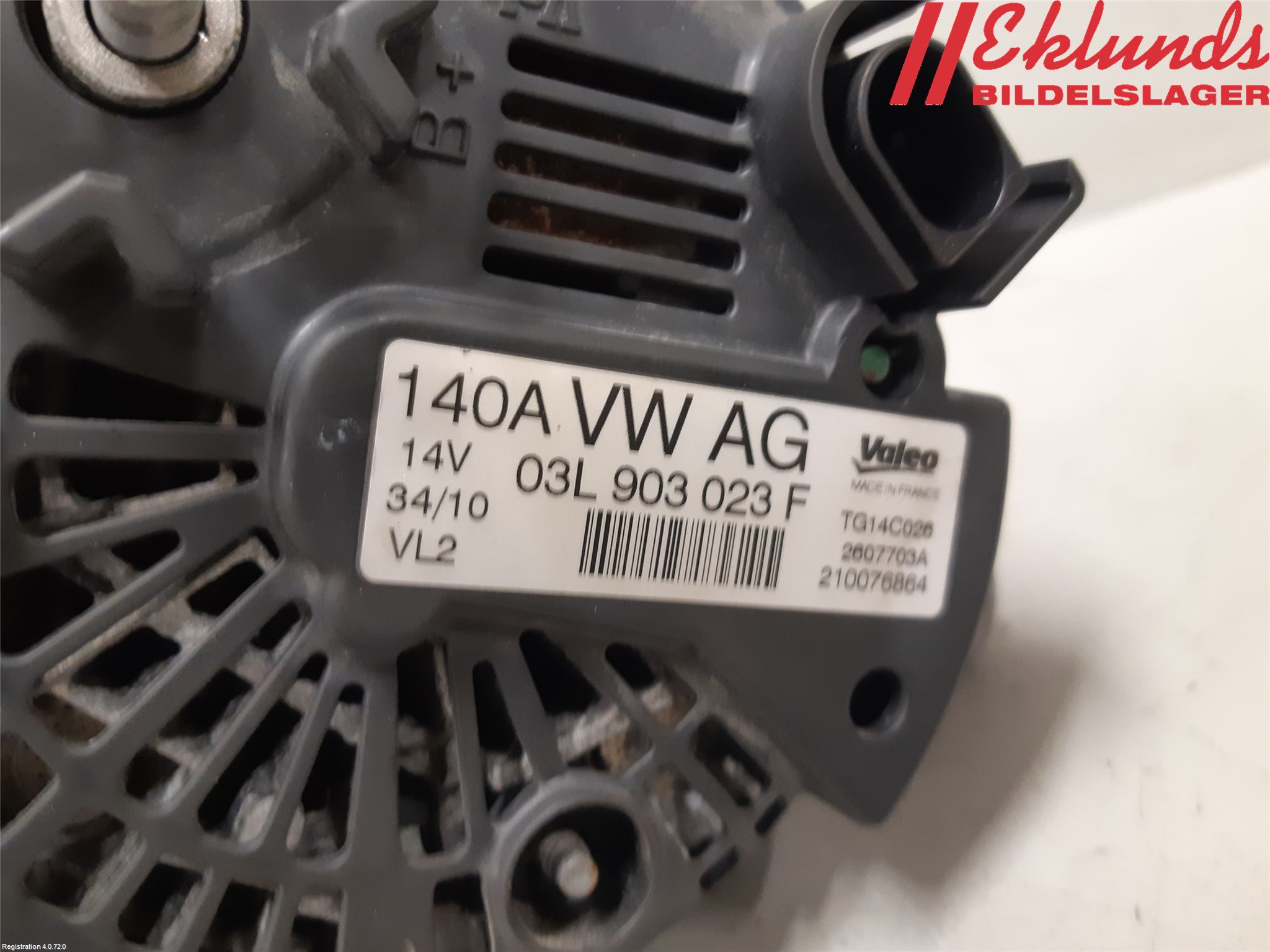 Volkswagen VW GOLF VI 09-13 Generator