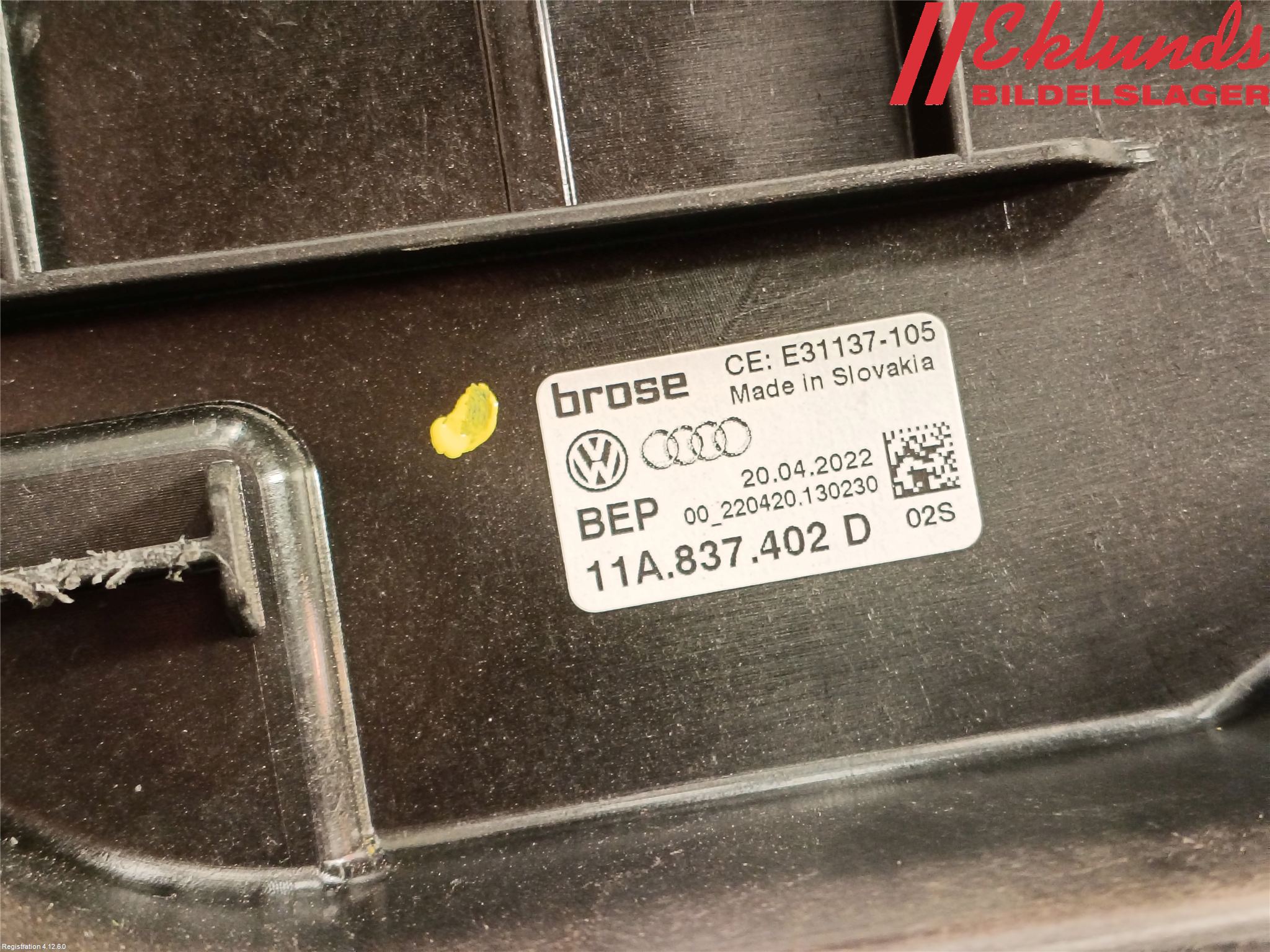 Volkswagen VW ID.4 21- Fönsterhiss El Kompl