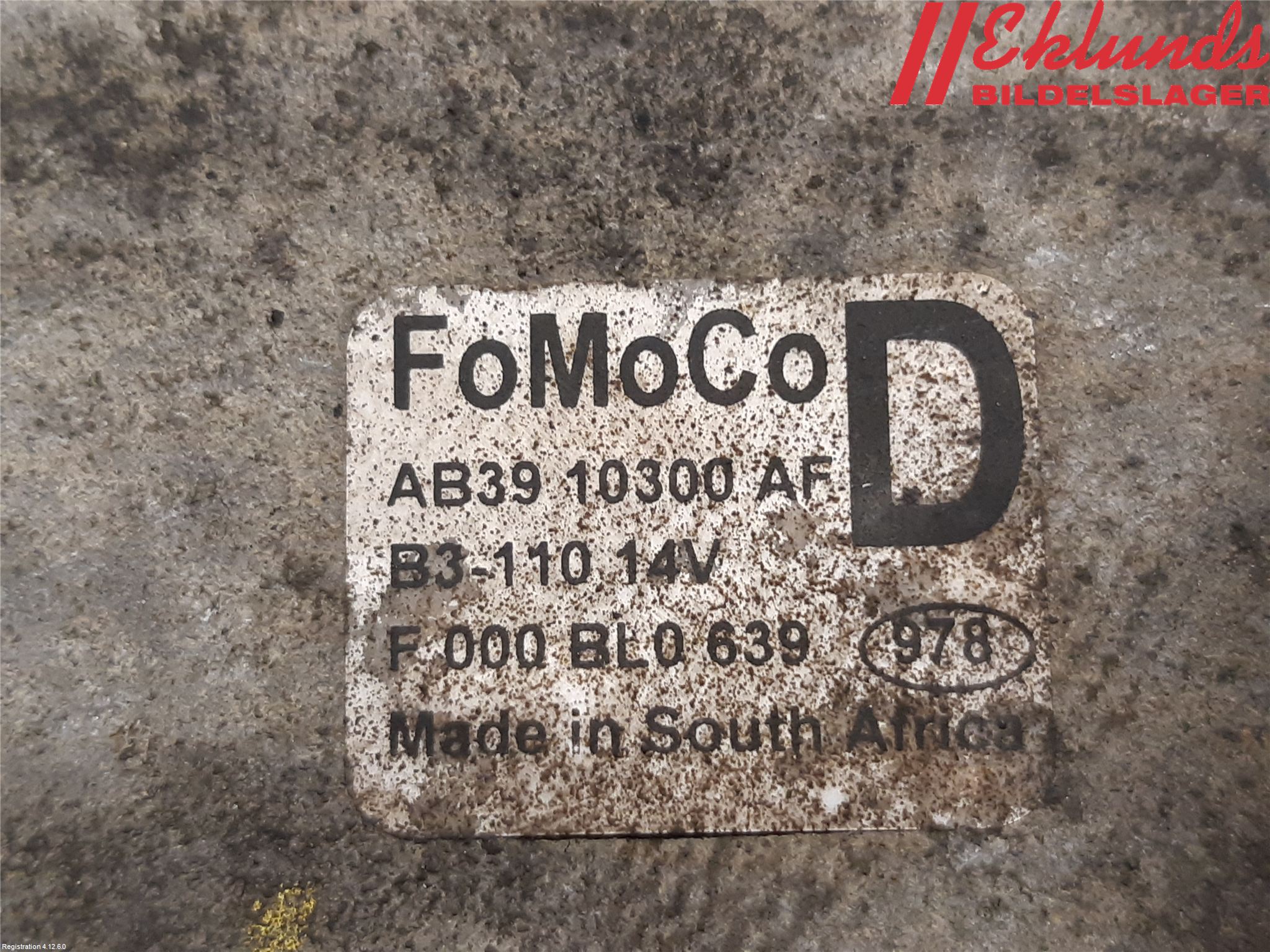 Ford RANGER EU 12-23 Generator