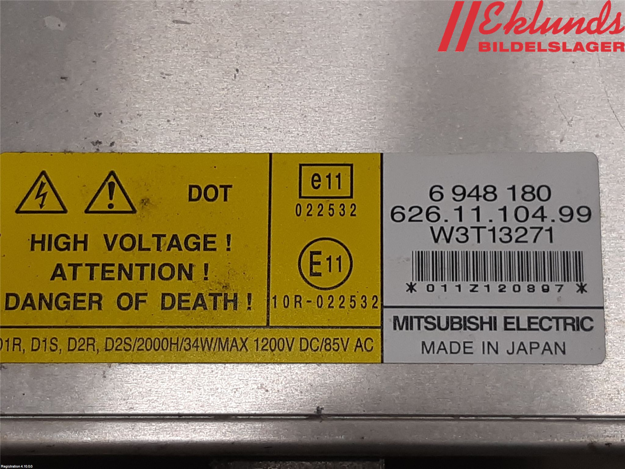 Volvo V70 08-13 Styrenhet Strålkastare