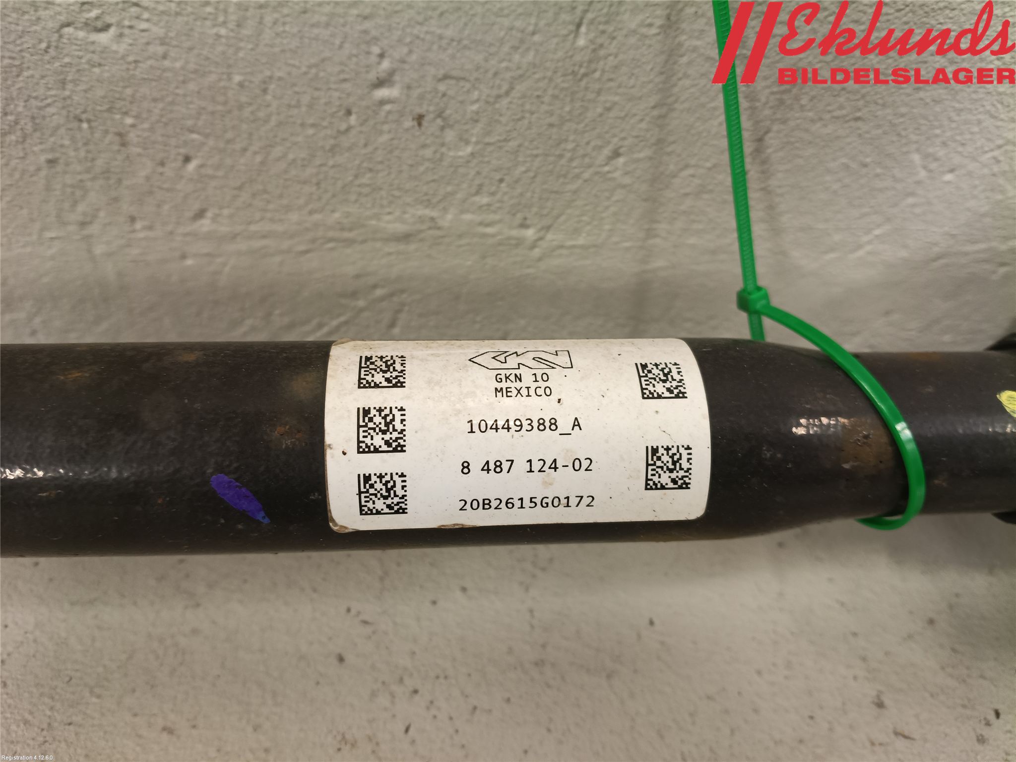 BMW 3 G20/G21/G80/G81 19- Drivaxel Bak Höger