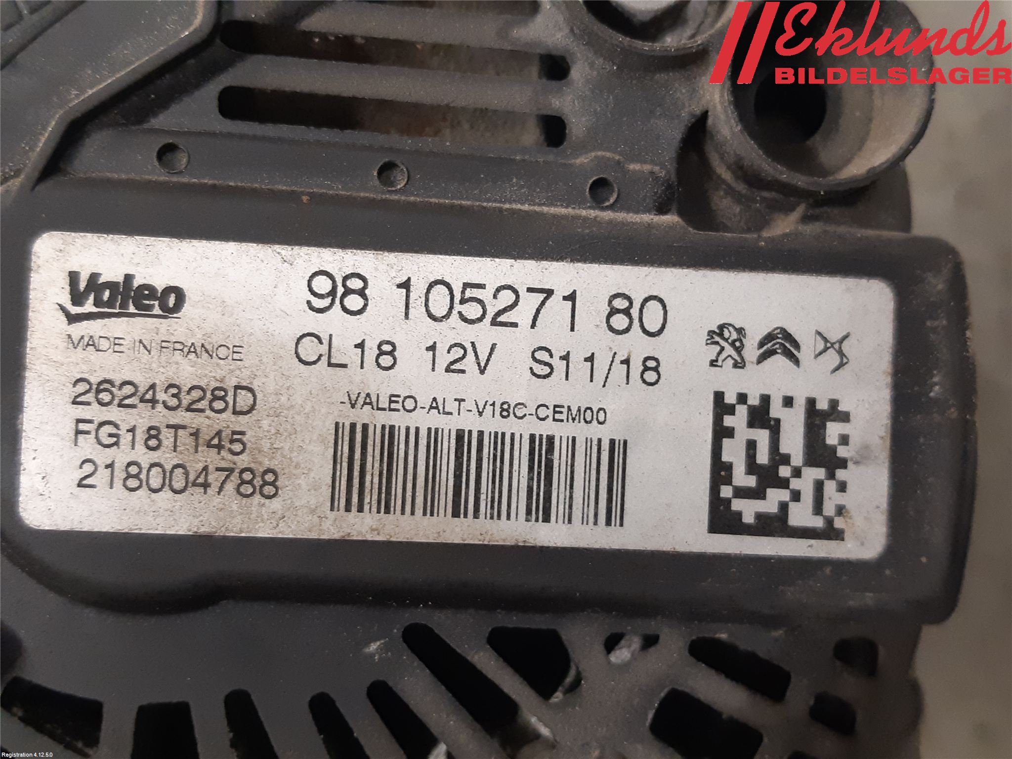 Peugeot PARTNER 16-18 Generator
