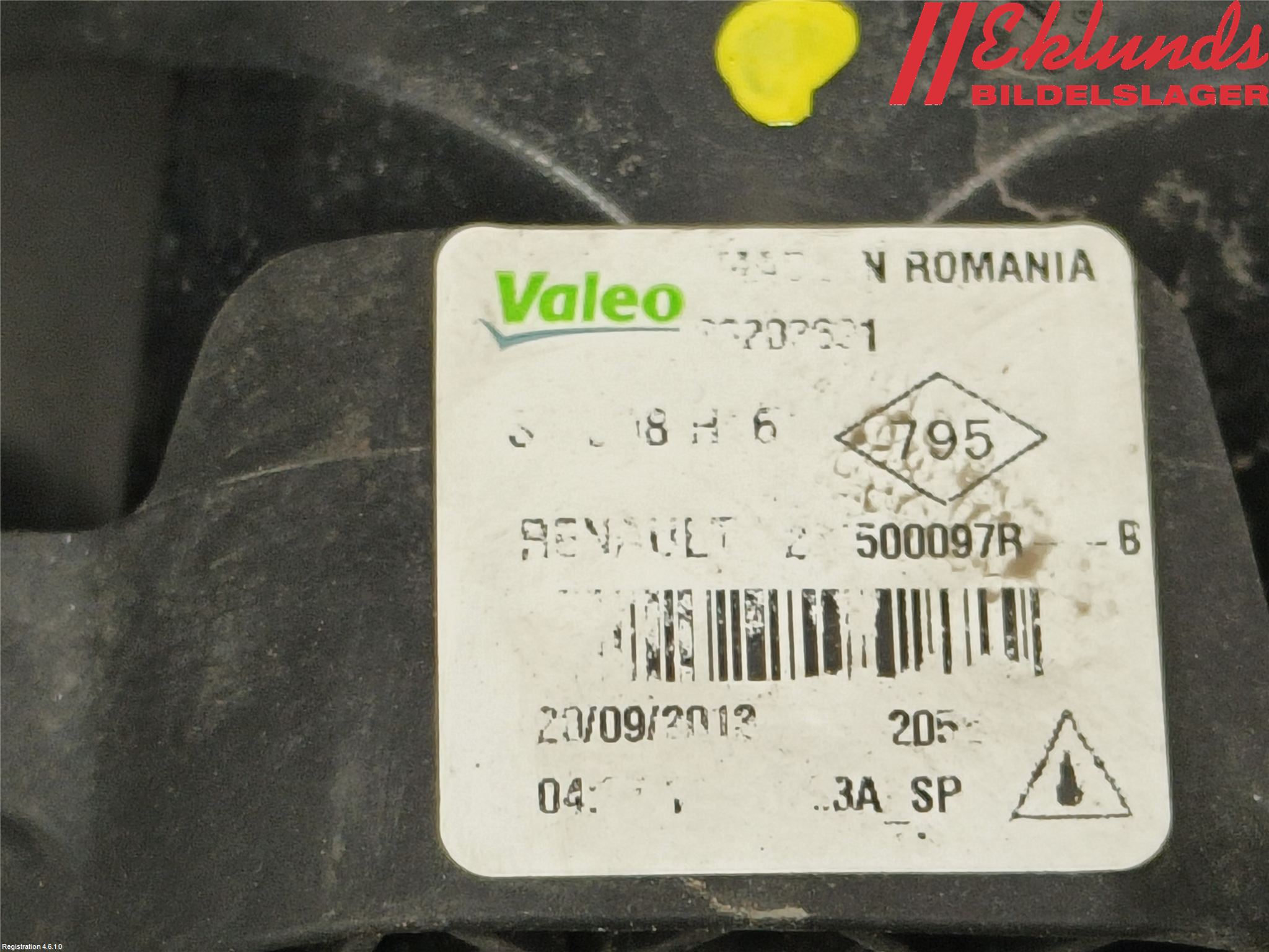 Renault SCÉNIC III / GRAND SCÉNIC 09-16 Dimljus-Varselljus Fram