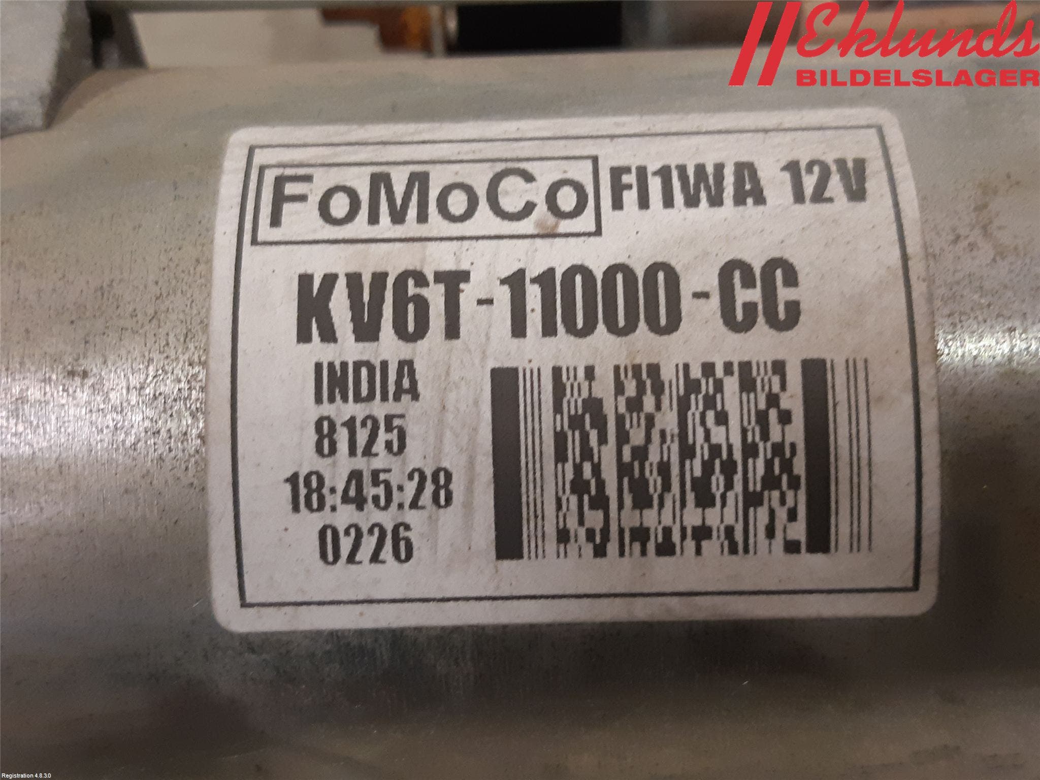 Ford TRANSIT/TOURNEO CONNECT 13-22 Startmotor Diesel