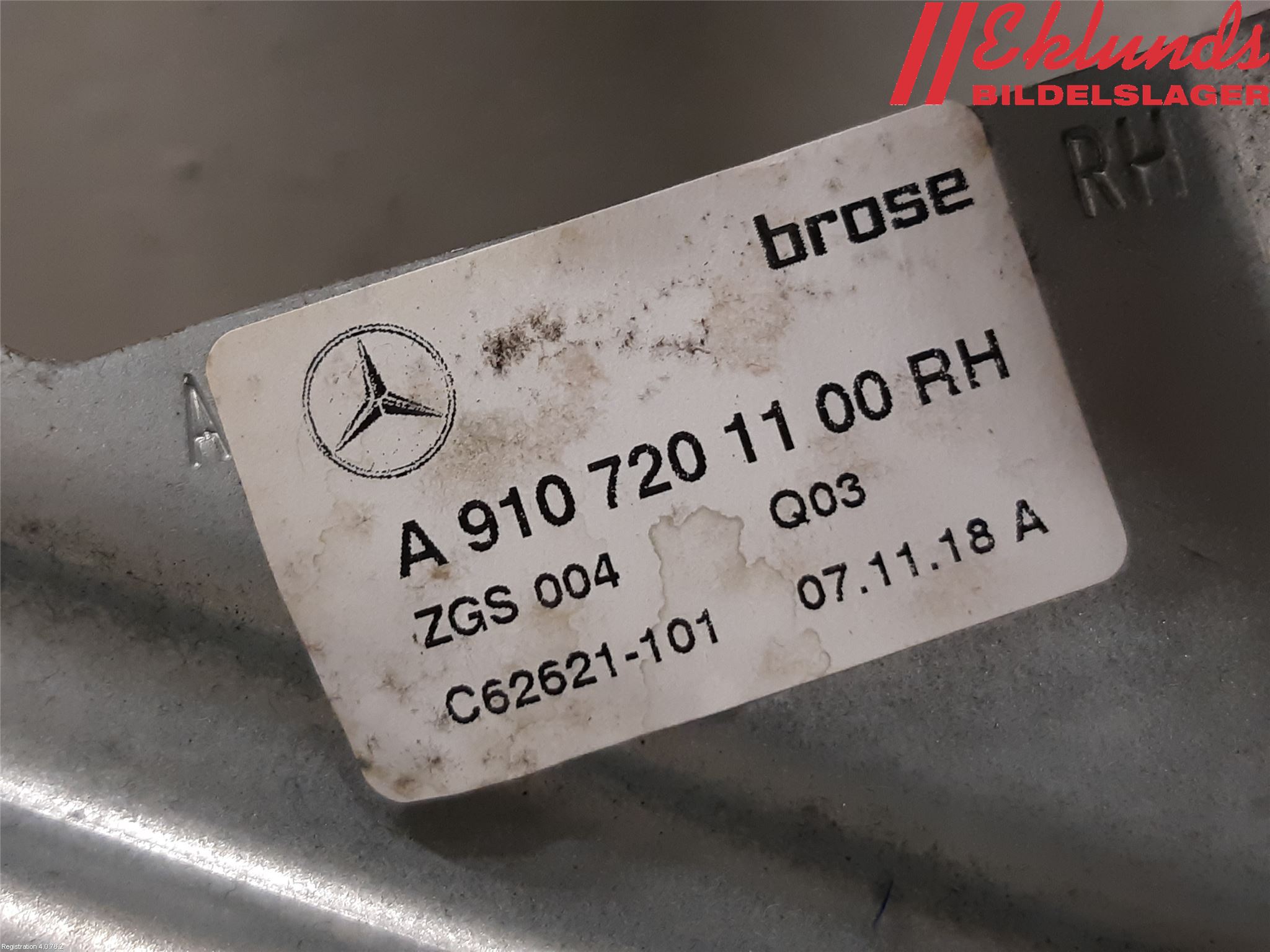 Mercedes-Benz MB SPRINTER (W907/W910) 19- Fönsterhiss El Kompl