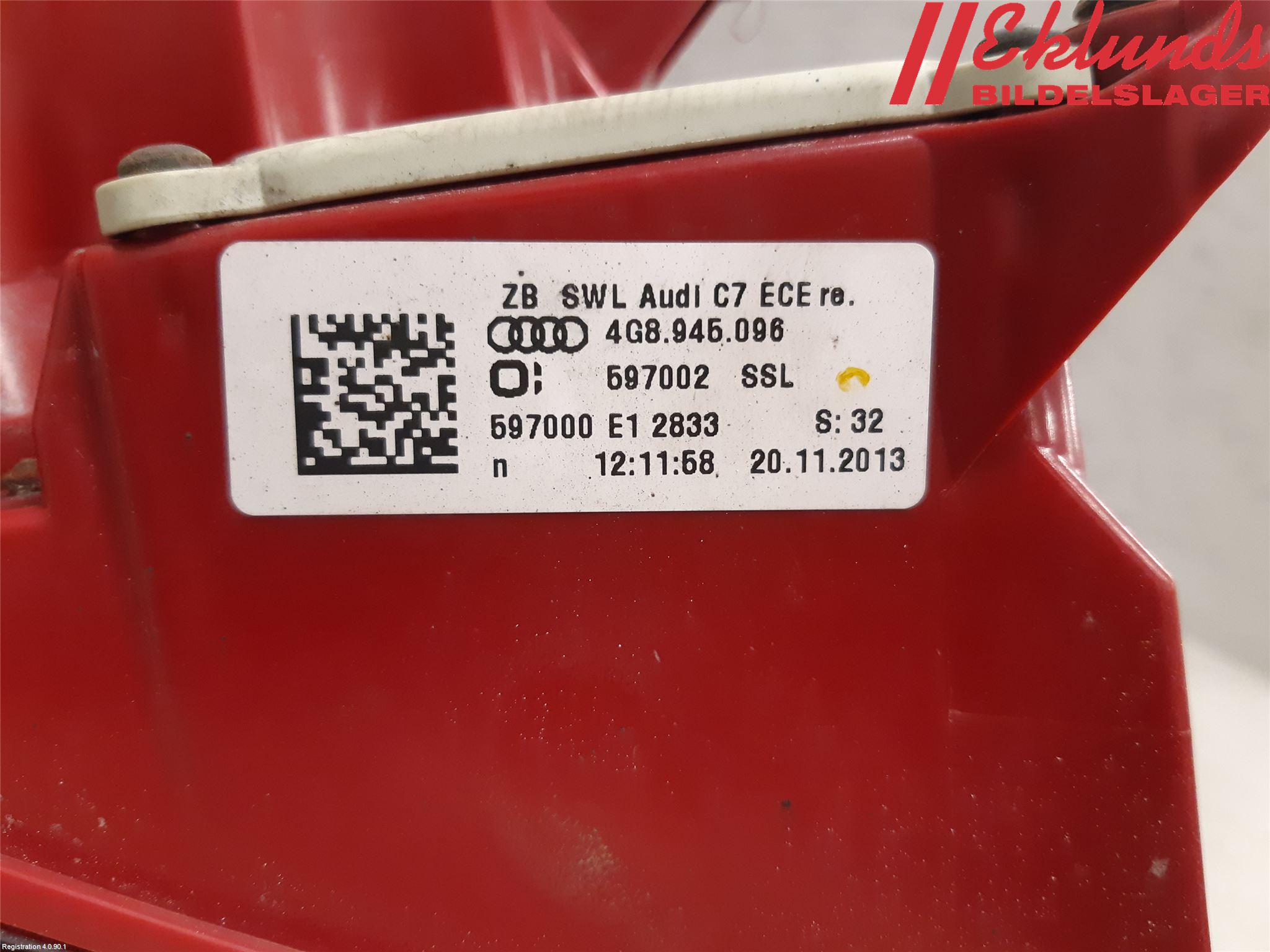 Audi A7/S7 4G 11-17 Bakljus Höger