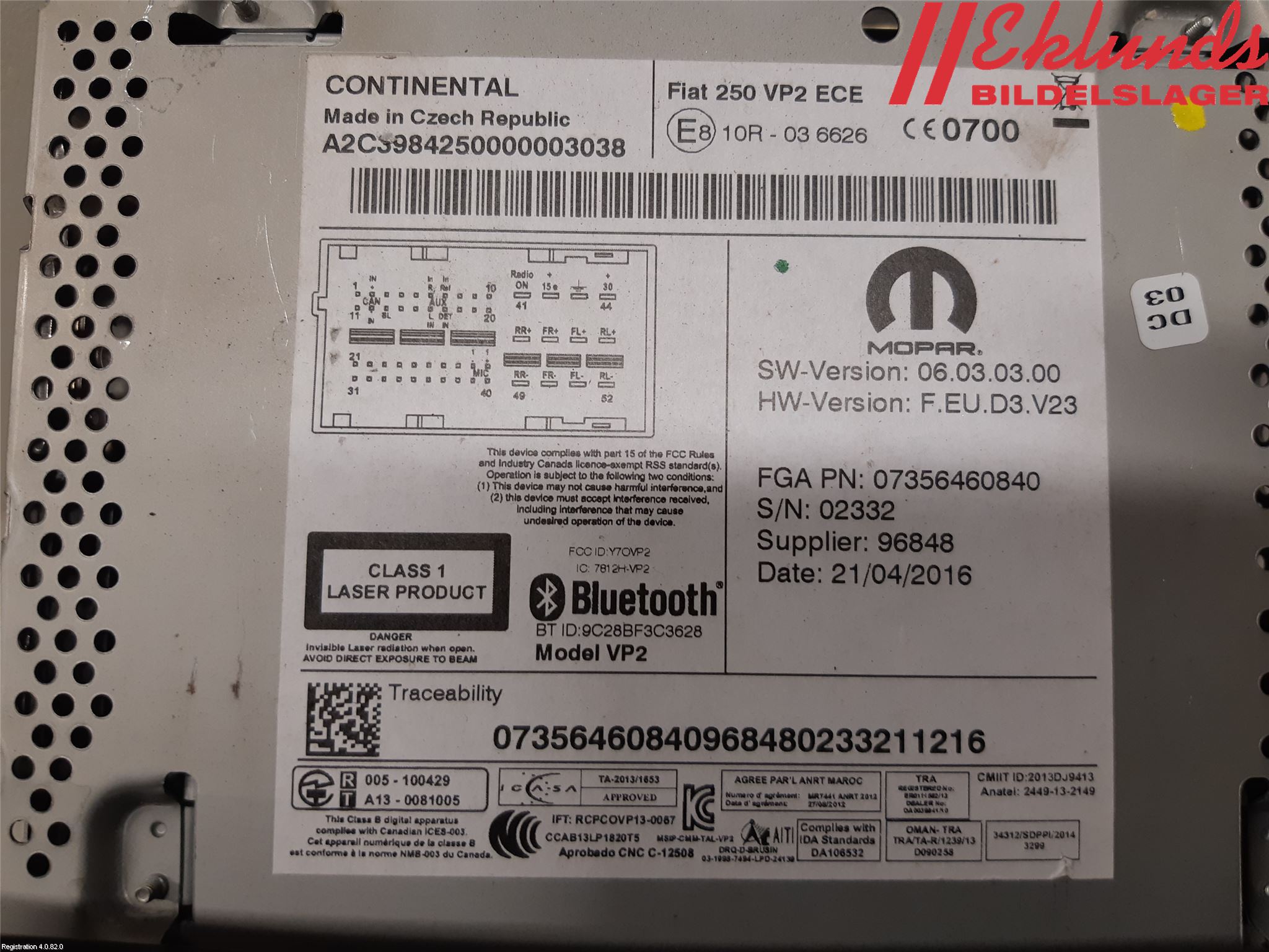 Peugeot BOXER/E-BOXER 15- Cd Radio - Multimediapanel