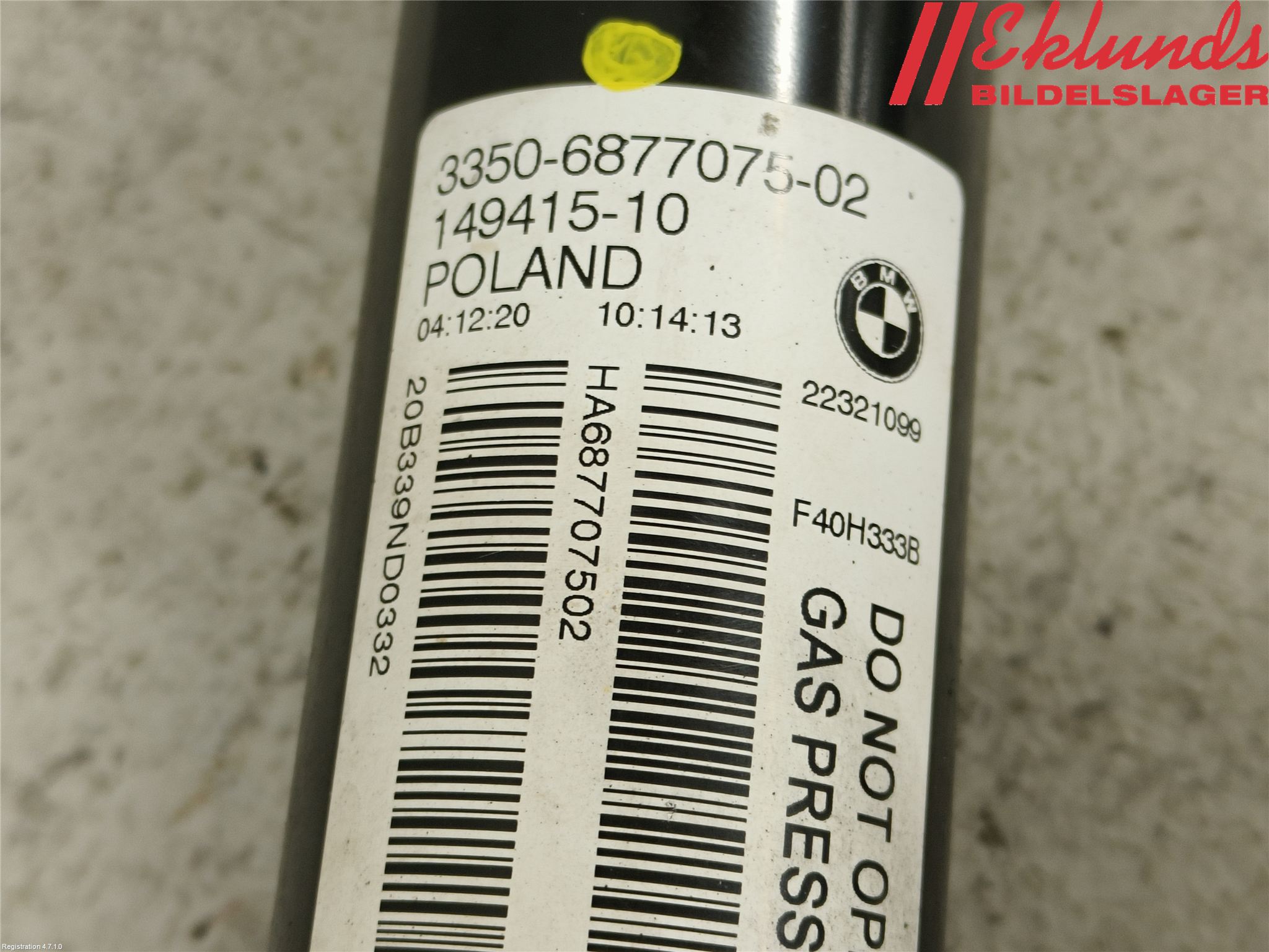 BMW 1 F40 19- Stötdämpare Bak