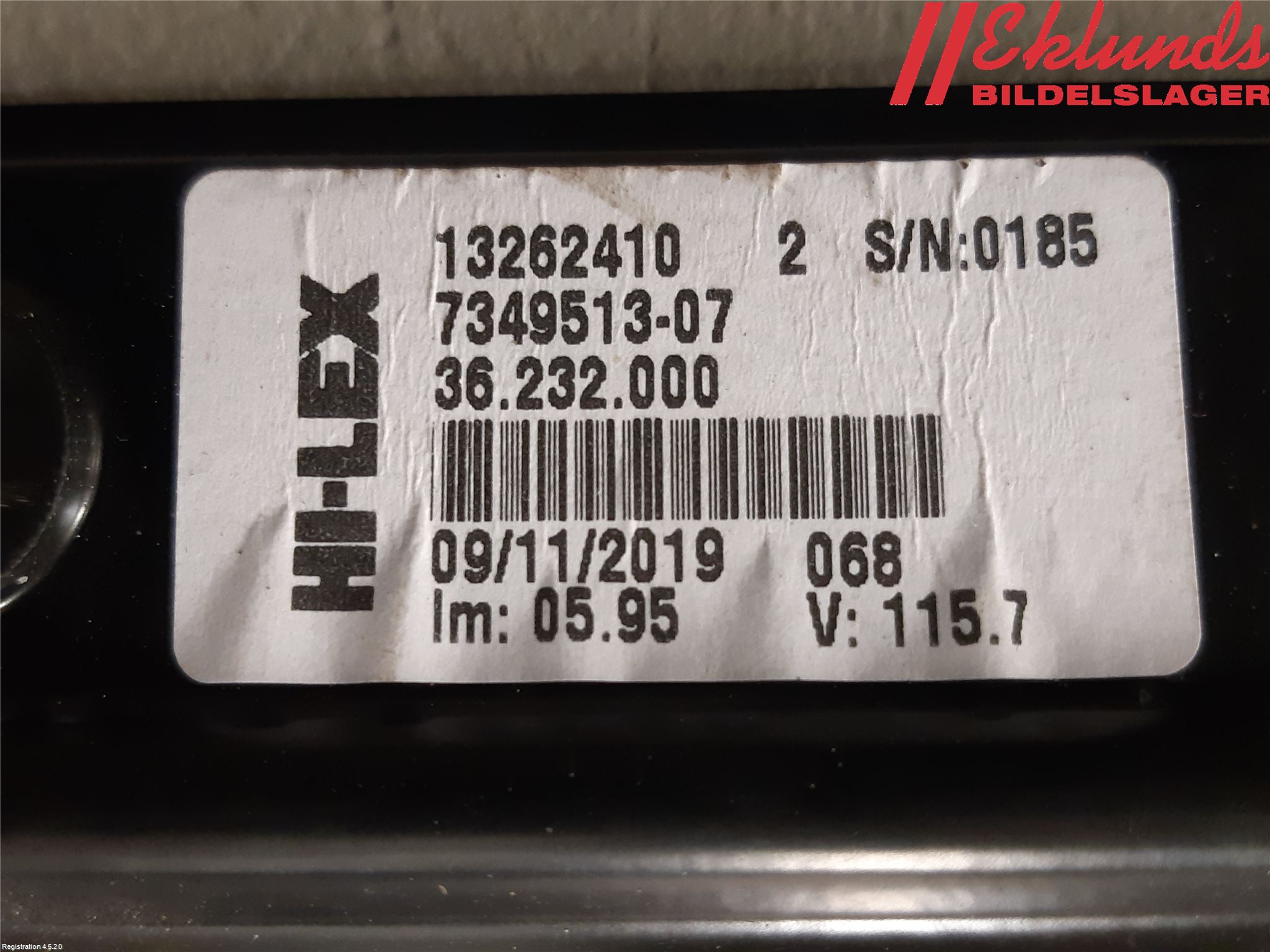 BMW X1 F48 15-22 Fönsterhiss El Kompl