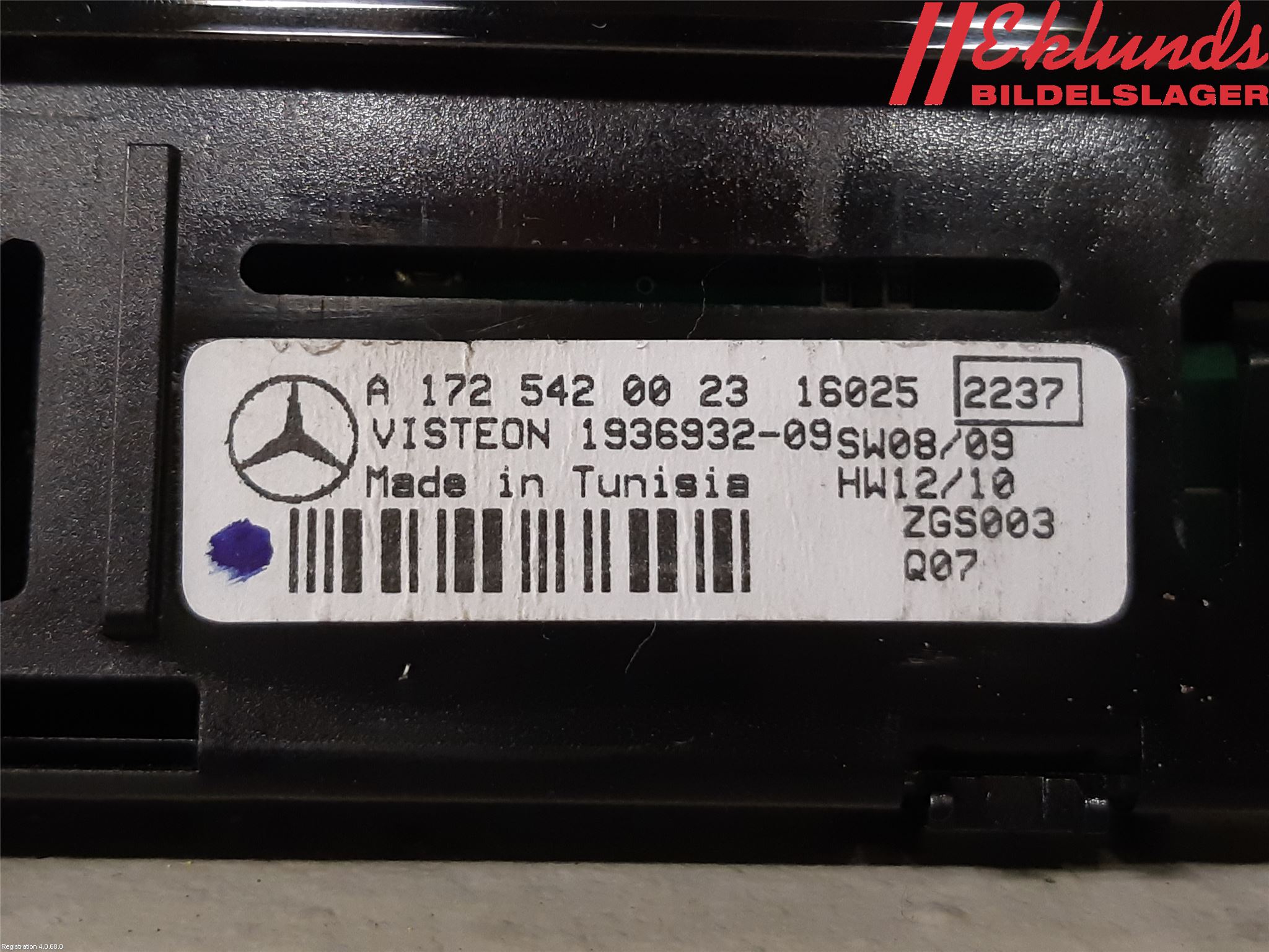 Mercedes-Benz MB GLA-KLASS (X156) 13-20 Kontrolldisplay