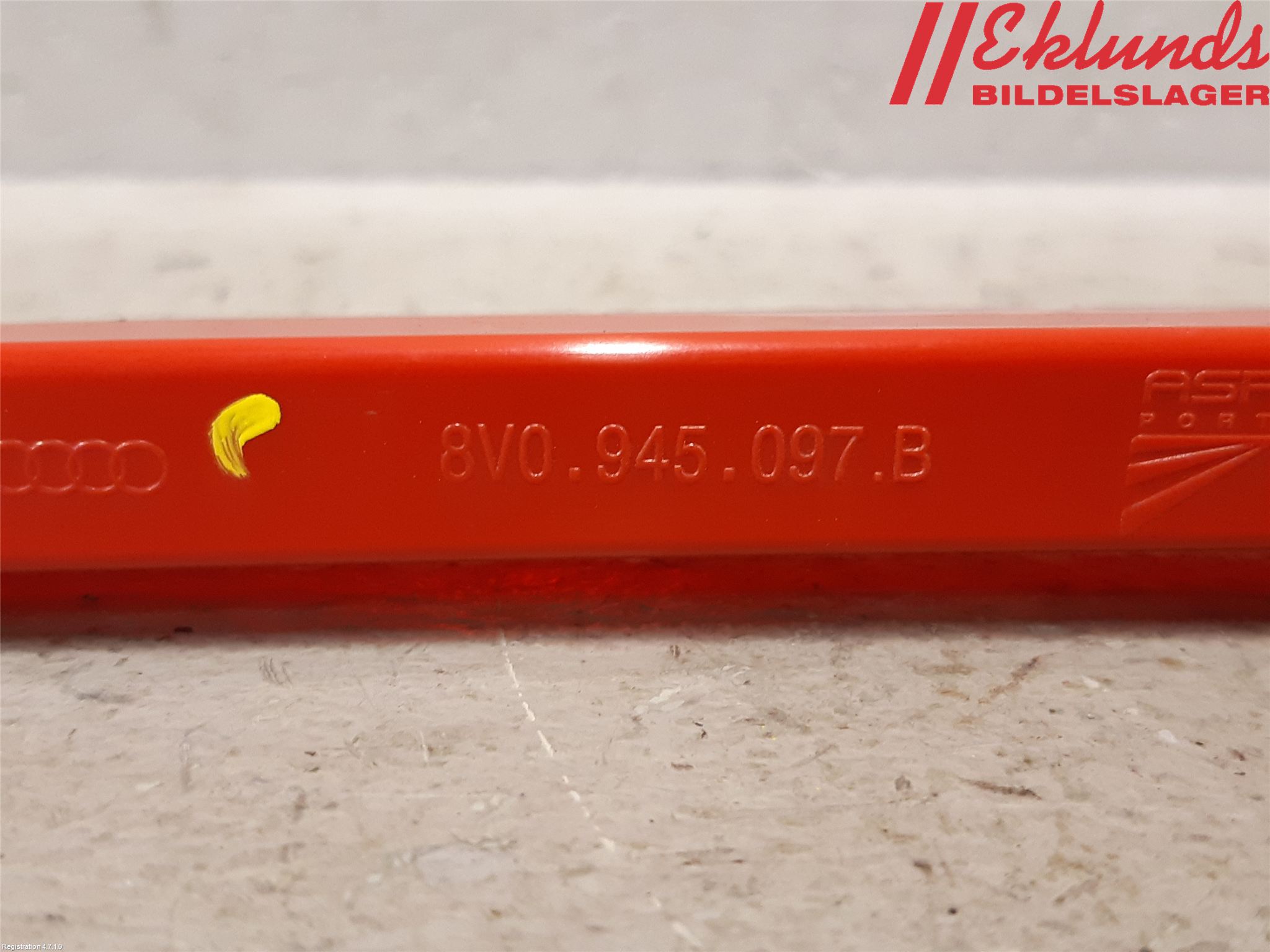 Audi A3/S3 8V 13-20 Bromsljus Bakruta